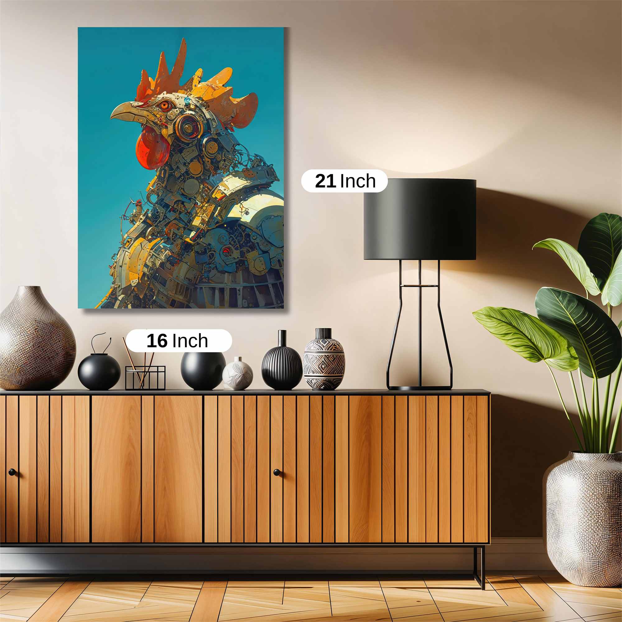 Rooster Reimagined Safe Wall Magnetic / M