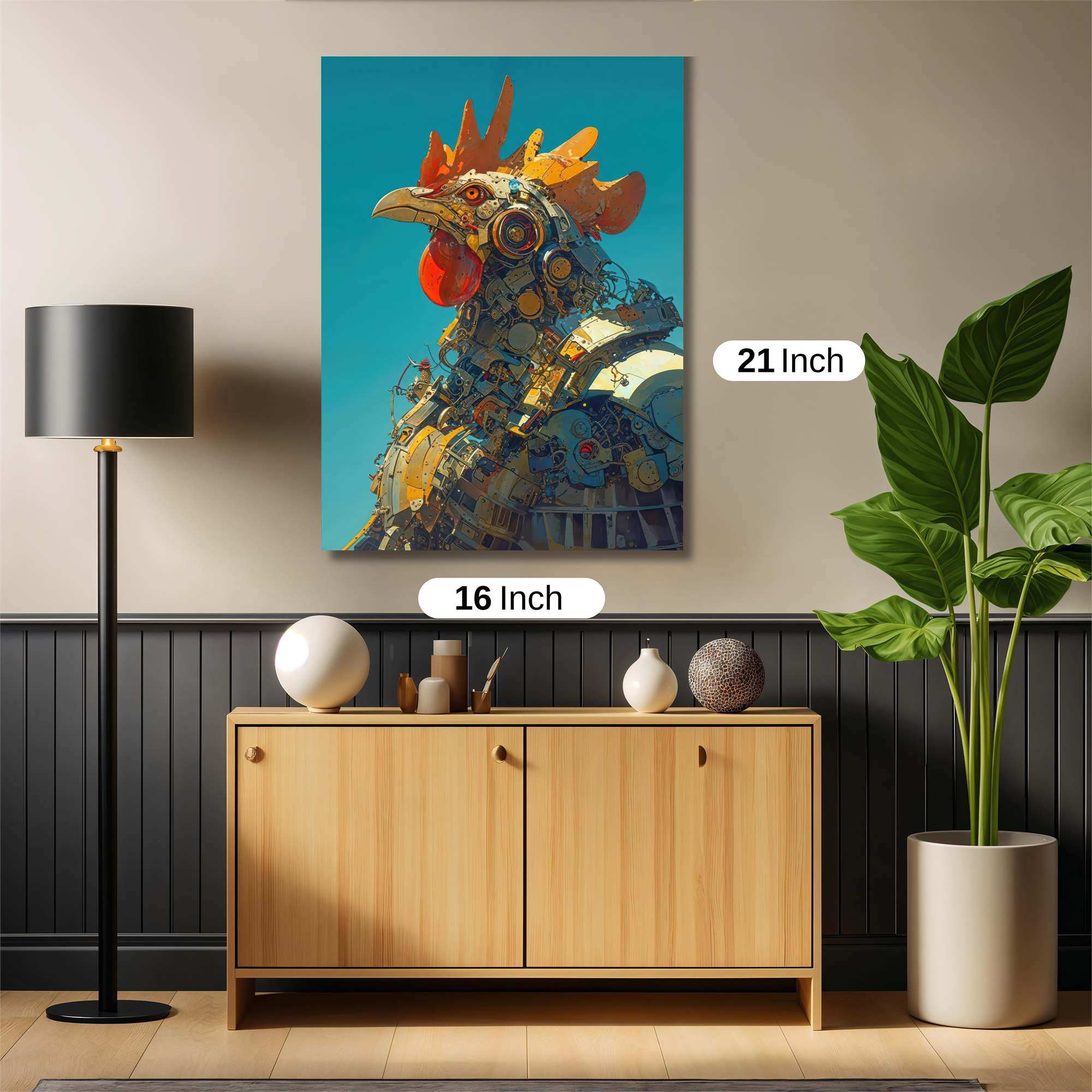 Rooster Reimagined Safe Wall Magnetic / M