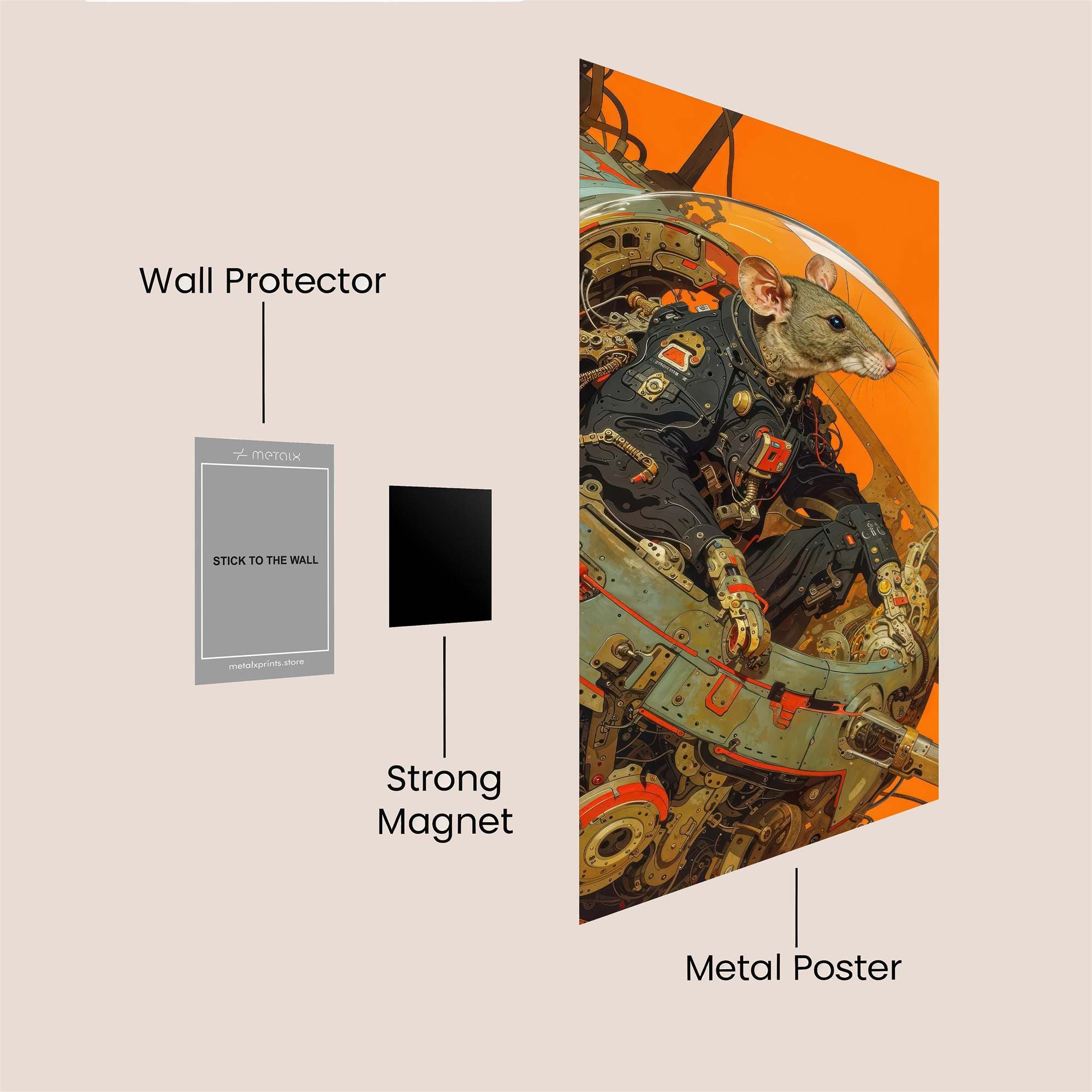 Rat Adventurer Safe Wall Magnetic / M