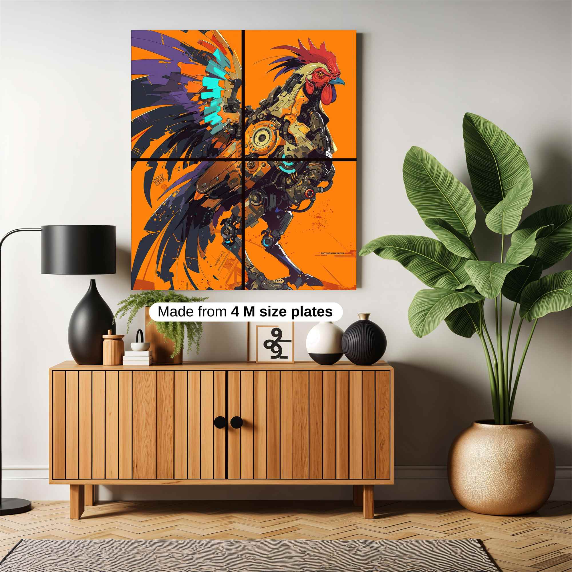 Rooster Reimagined Safe Wall Magnetic / M