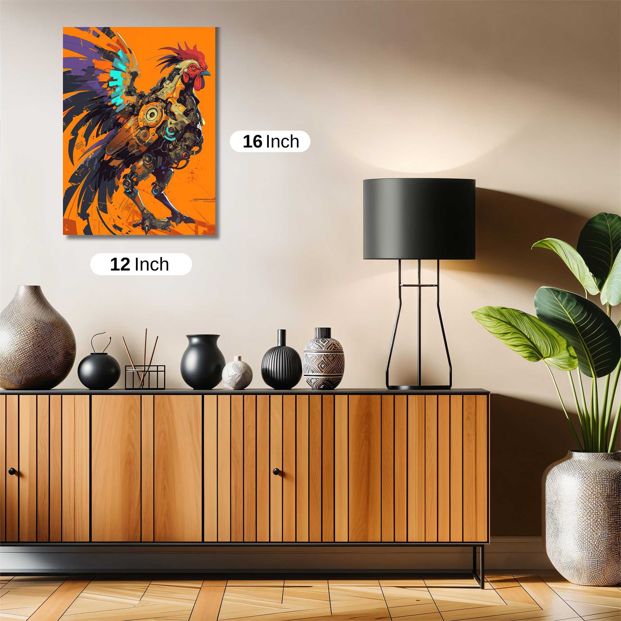 Rooster Reimagined Safe Wall Magnetic / M