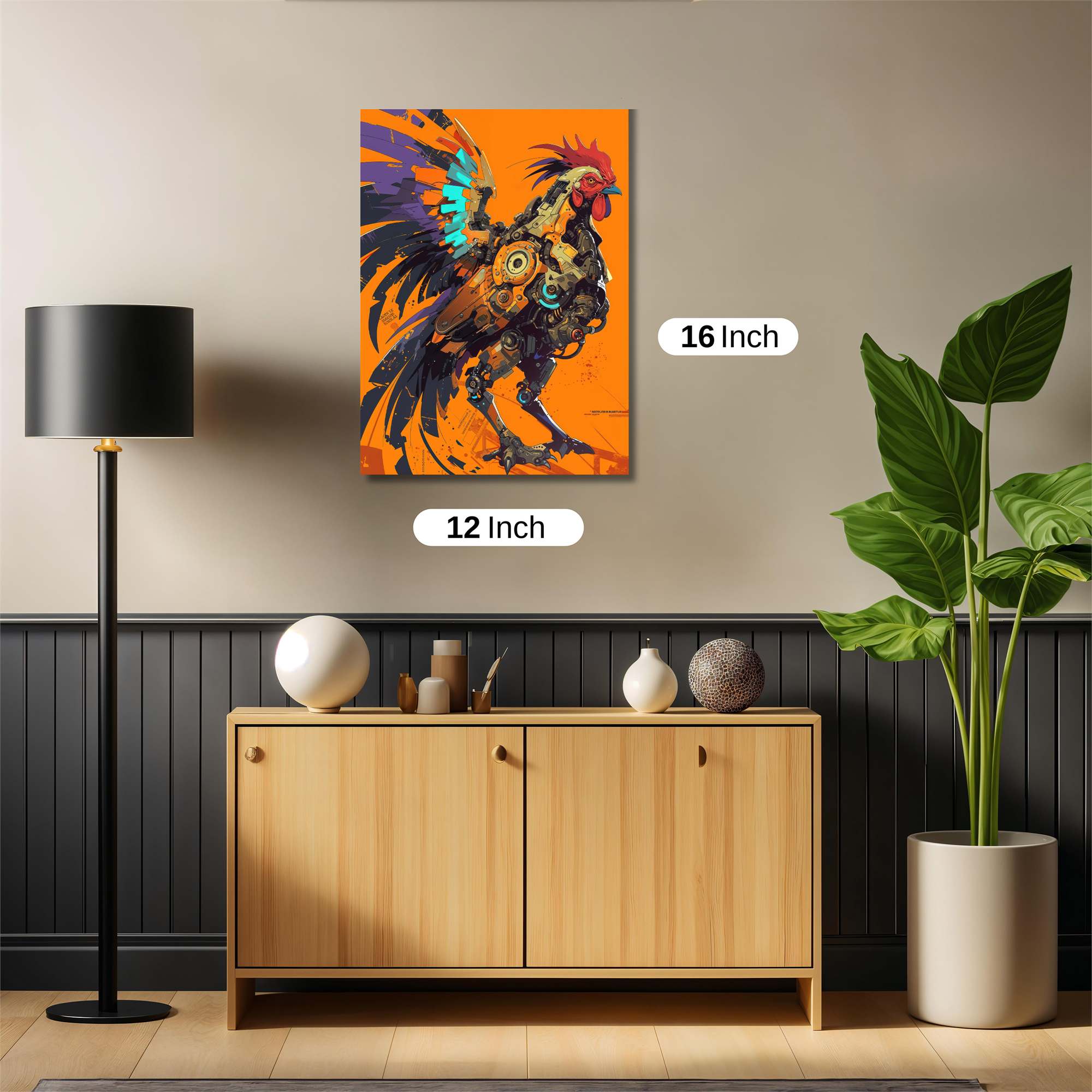 Rooster Reimagined Safe Wall Magnetic / M