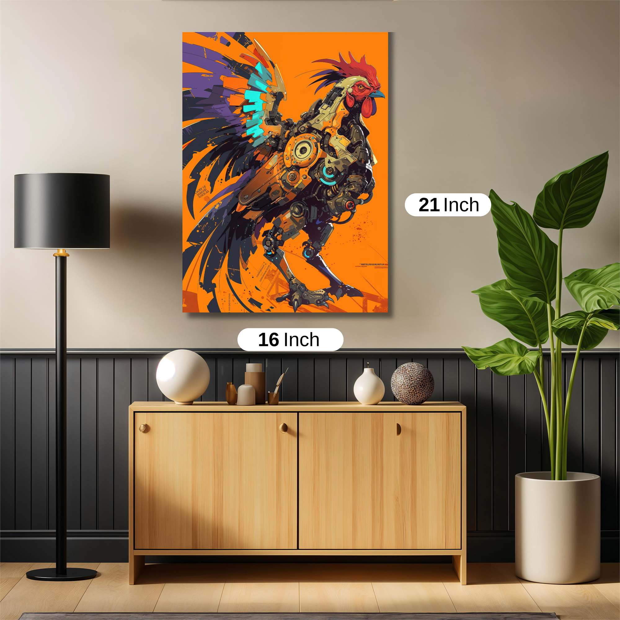 Rooster Reimagined Safe Wall Magnetic / M