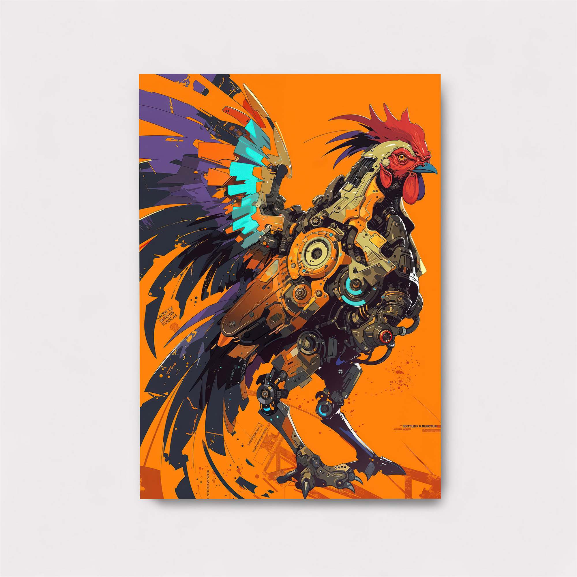 Rooster Reimagined Safe Wall Magnetic / M