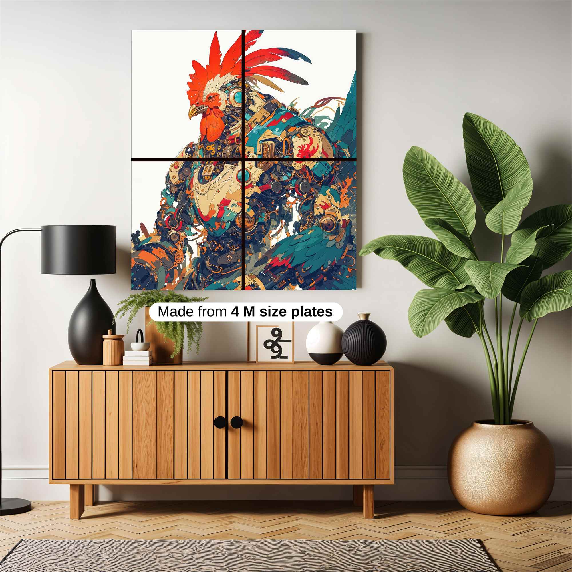 Rooster Rebel Safe Wall Magnetic / M