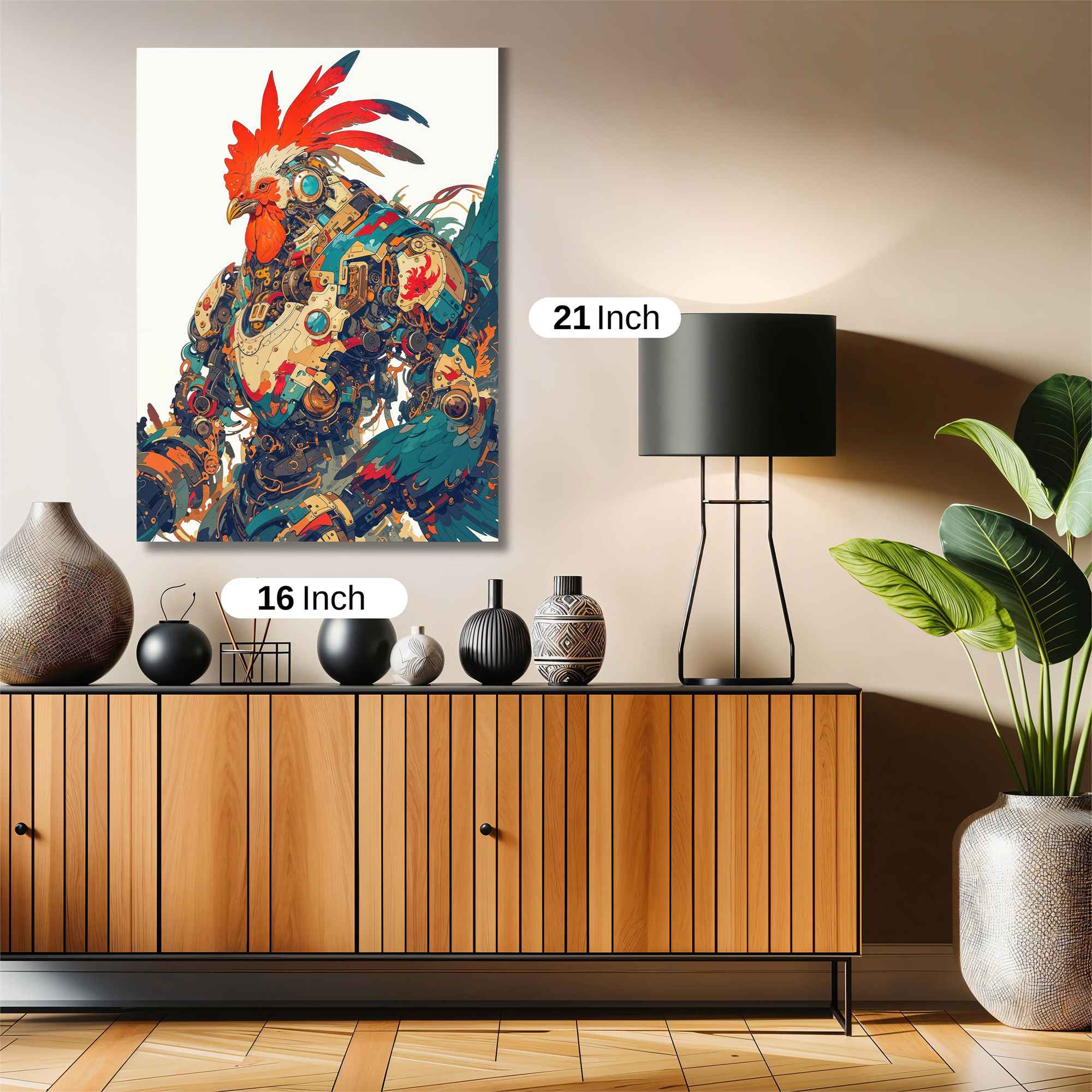 Rooster Rebel Safe Wall Magnetic / M