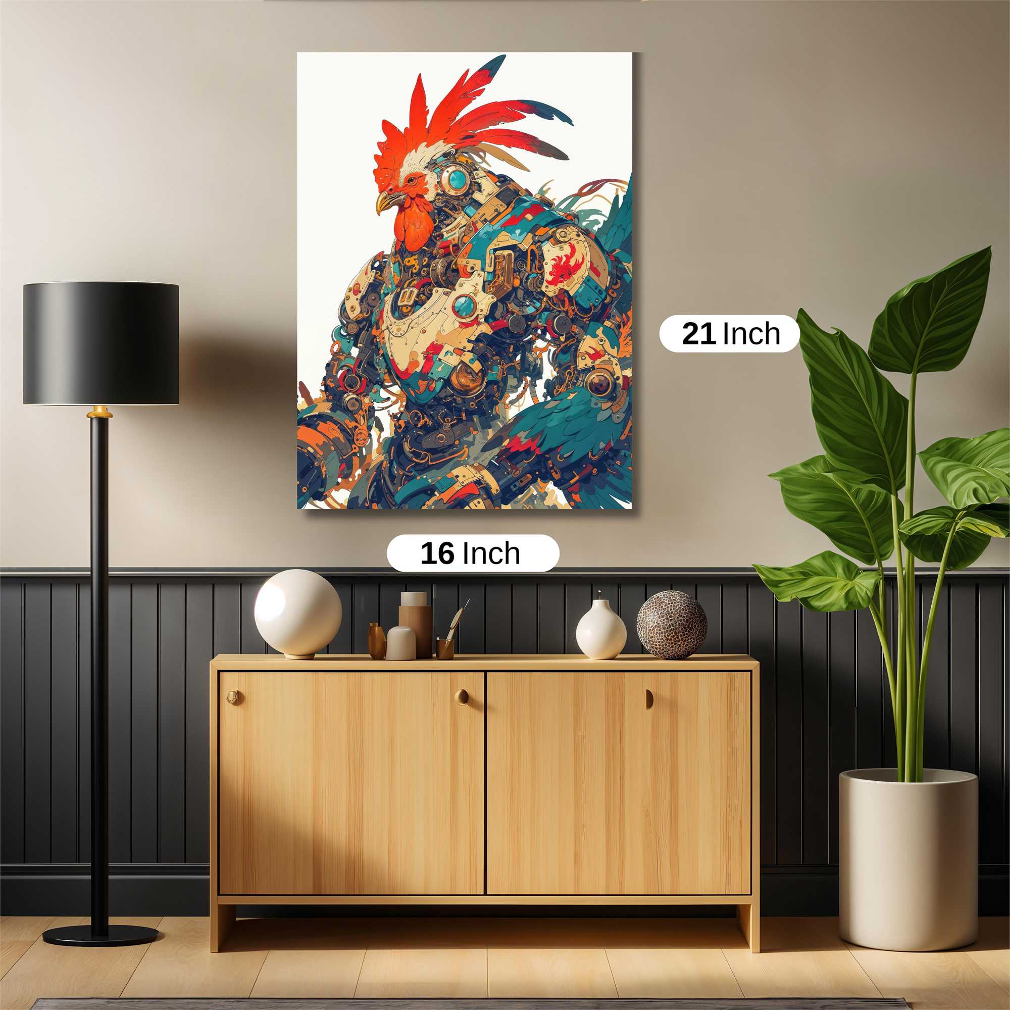 Rooster Rebel Safe Wall Magnetic / M