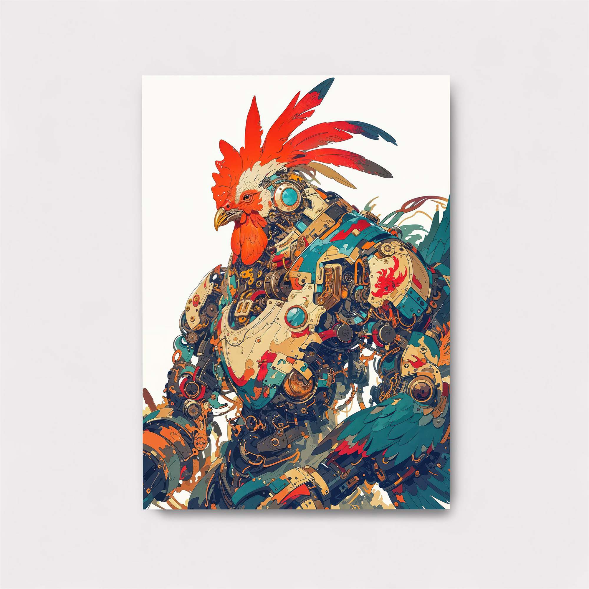 Rooster Rebel Safe Wall Magnetic / M