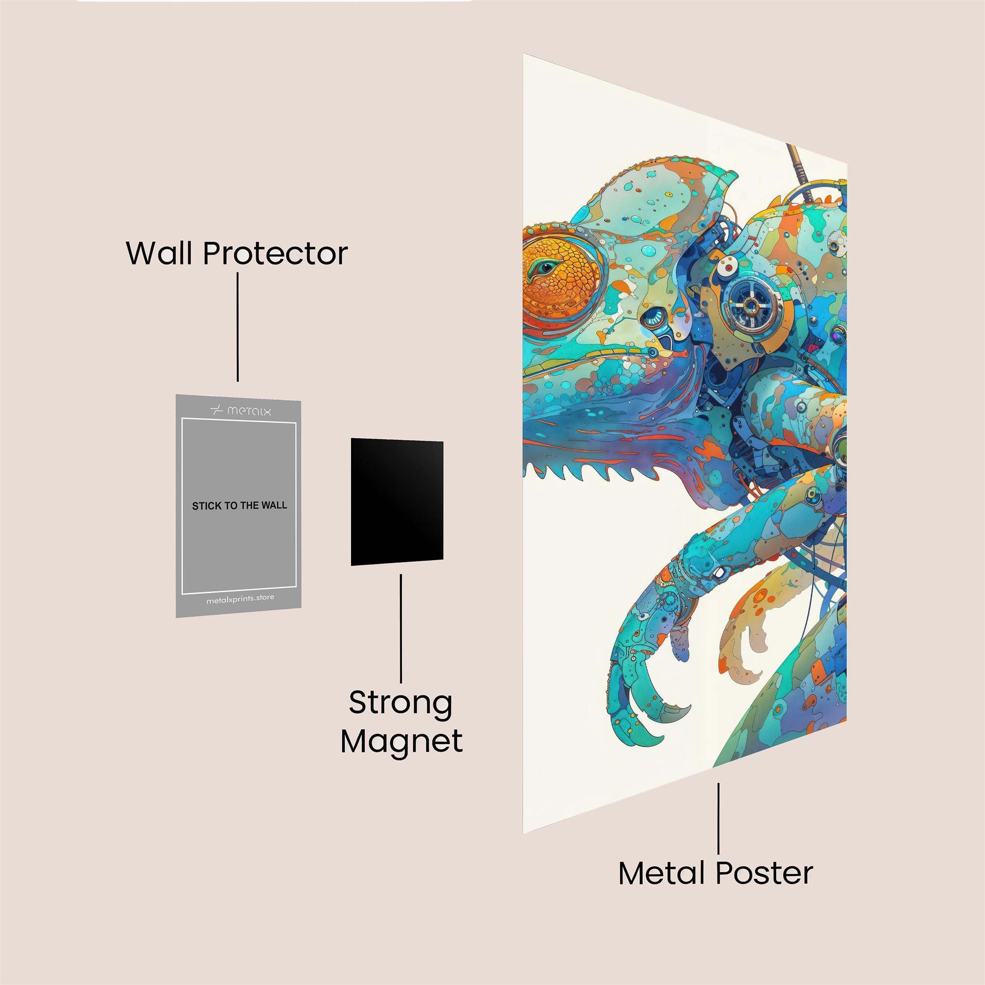 Chameleon Fusion Safe Wall Magnetic / M