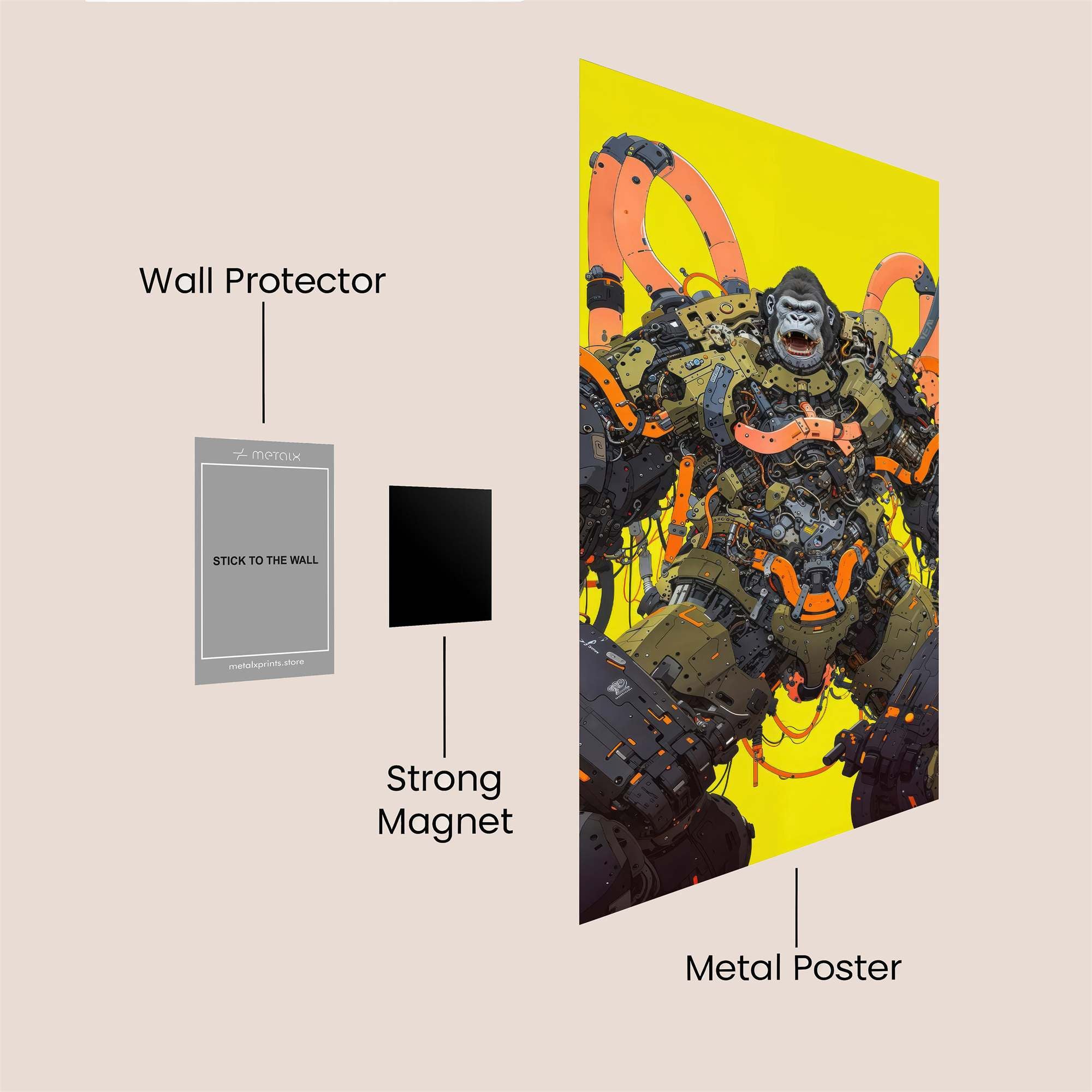 Gorilla Cybernetic Safe Wall Magnetic / M