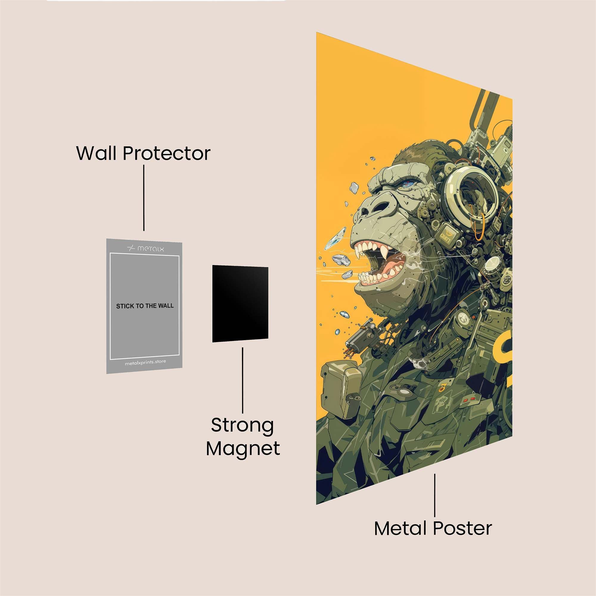 Cyber Rage Safe Wall Magnetic / M