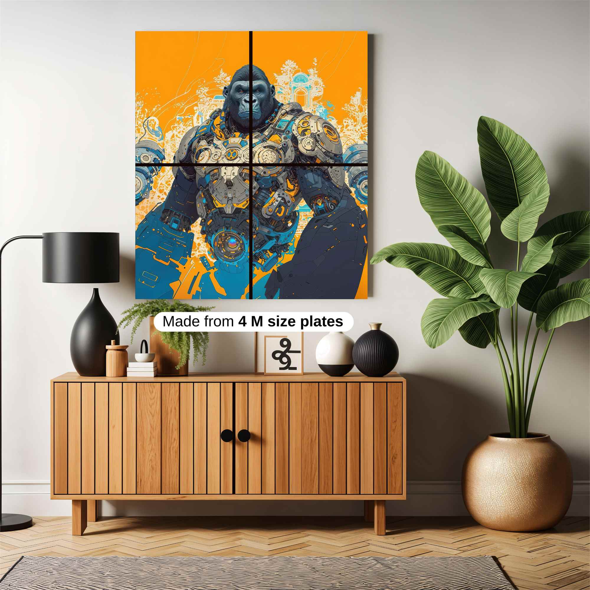 Gorilla Futuristic Safe Wall Magnetic / M