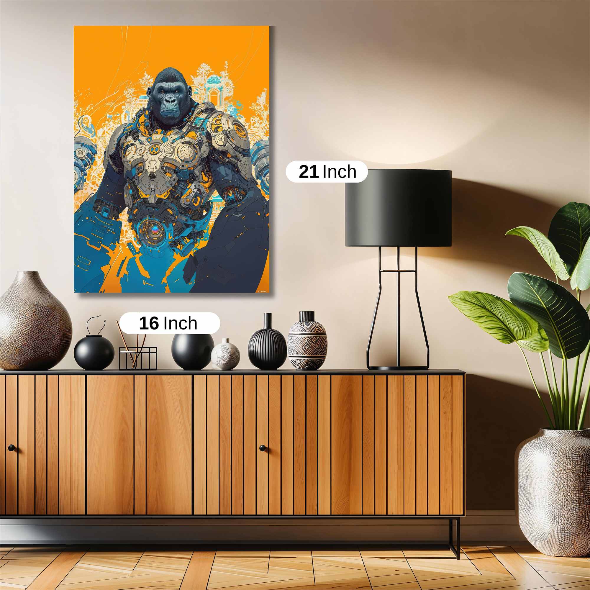 Gorilla Futuristic Safe Wall Magnetic / M