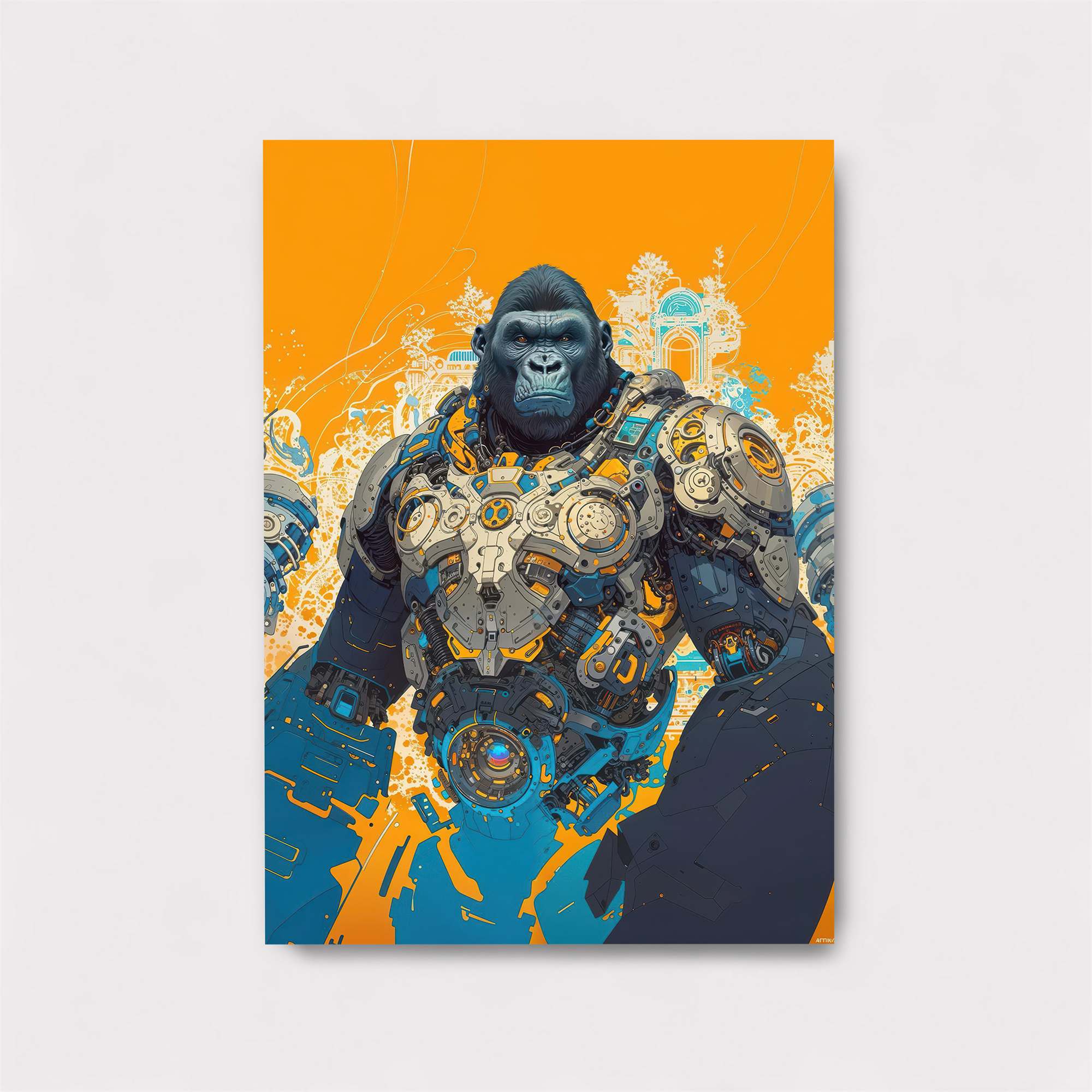 Gorilla Futuristic Safe Wall Magnetic / M