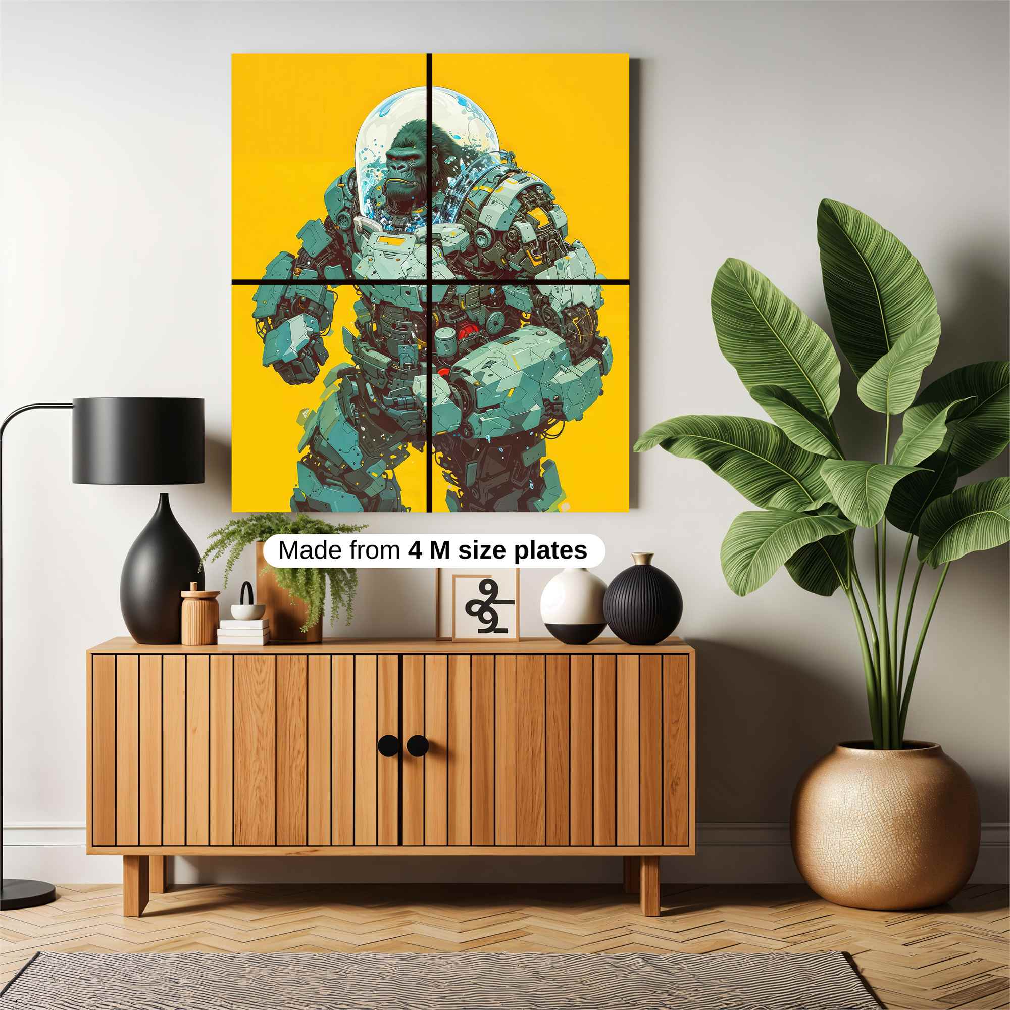 Gorilla Futuristic Safe Wall Magnetic / M