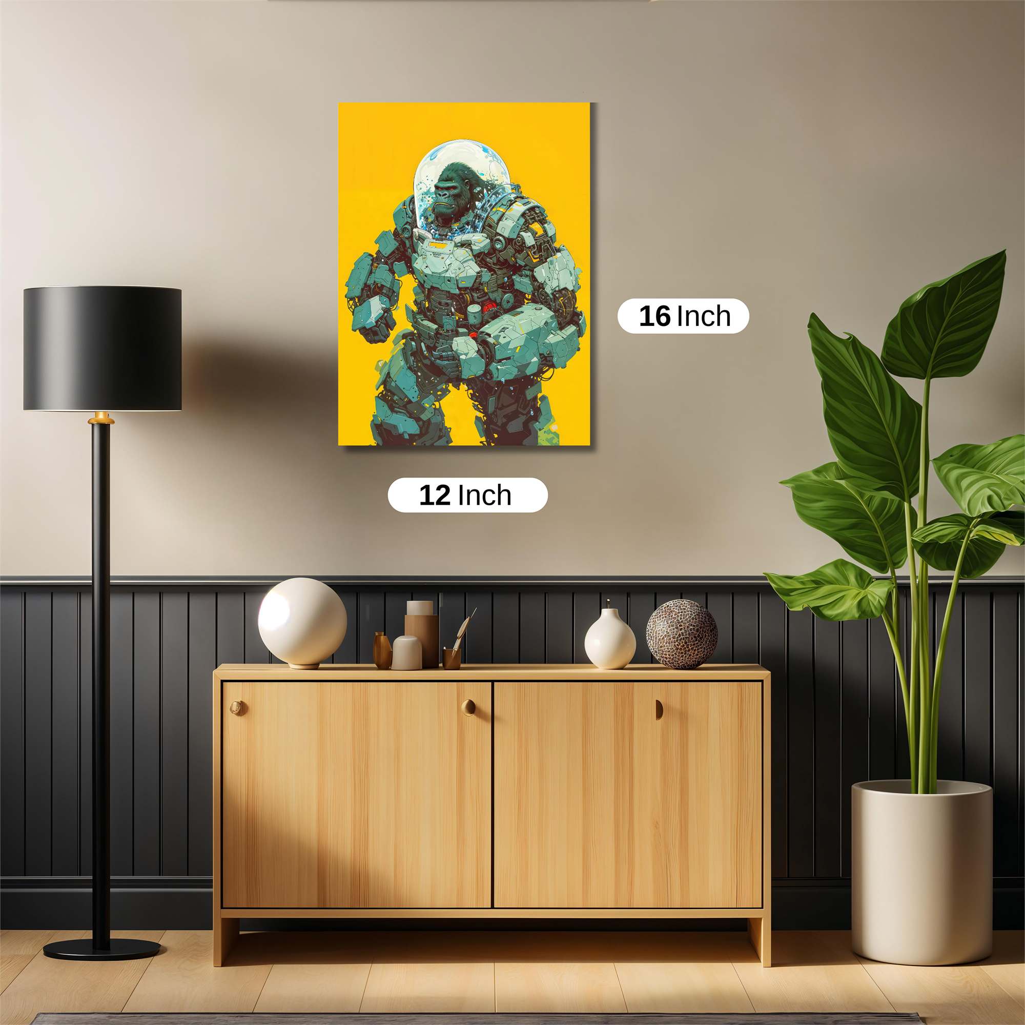 Gorilla Futuristic Safe Wall Magnetic / M