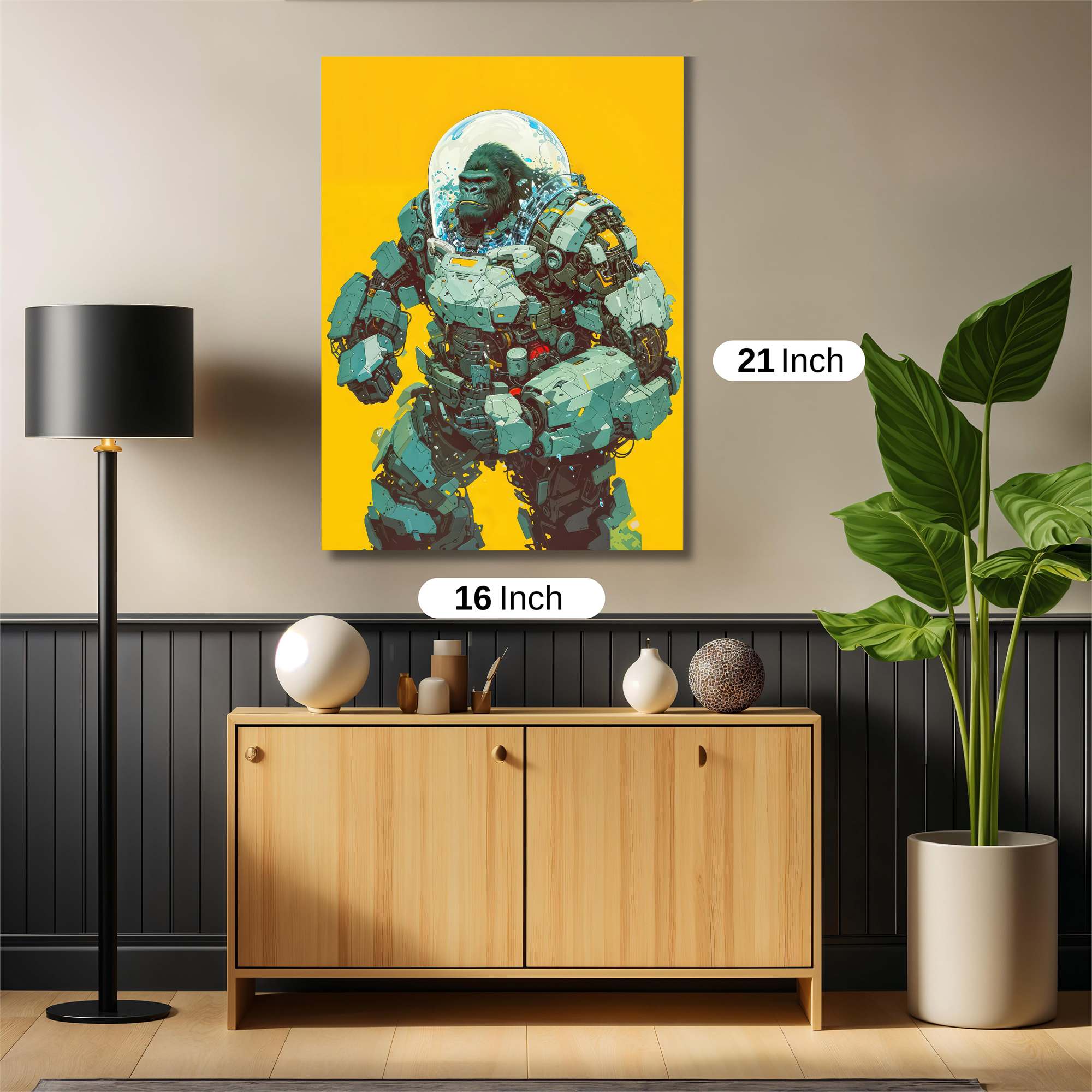 Gorilla Futuristic Safe Wall Magnetic / M