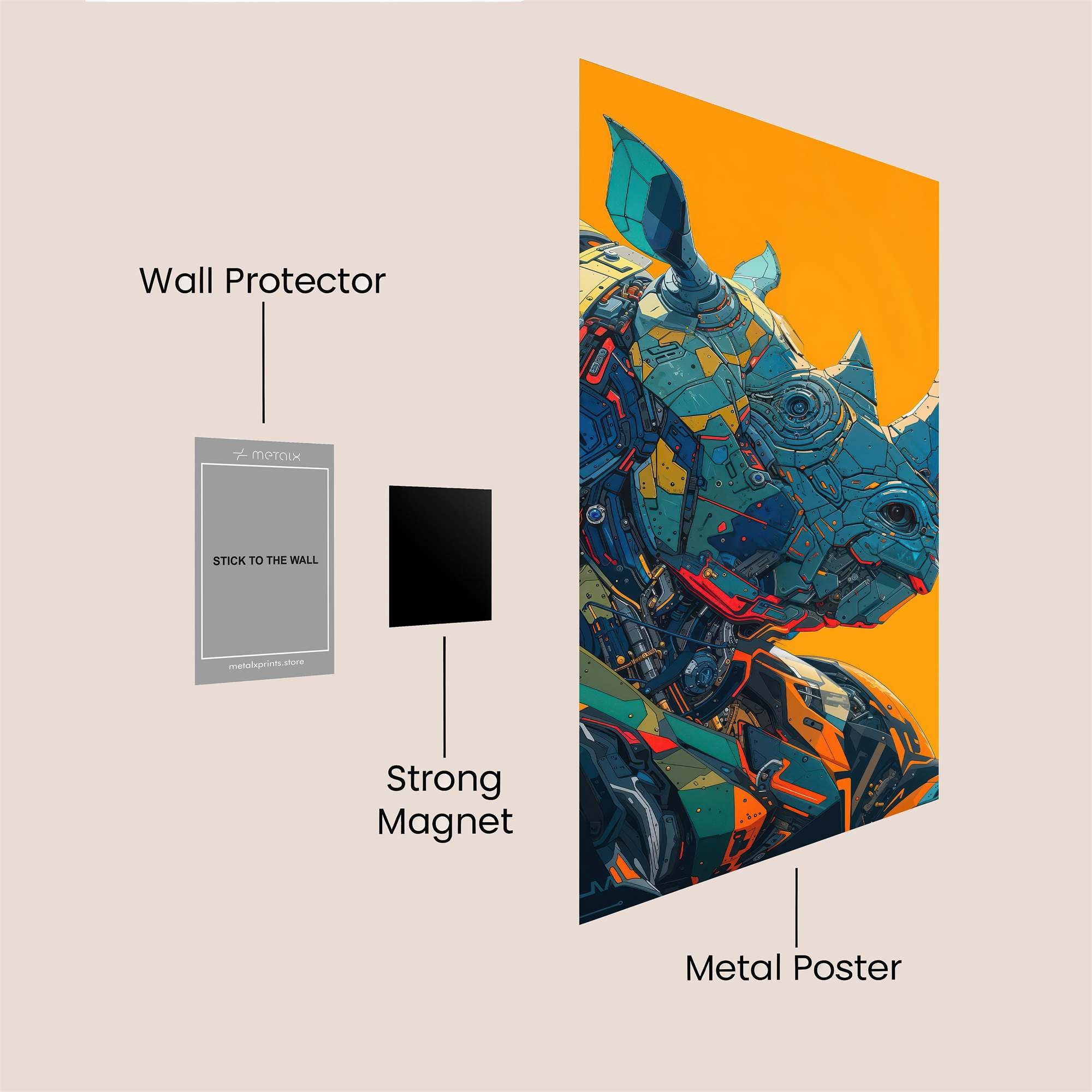 Rhino Radiance Safe Wall Magnetic / M