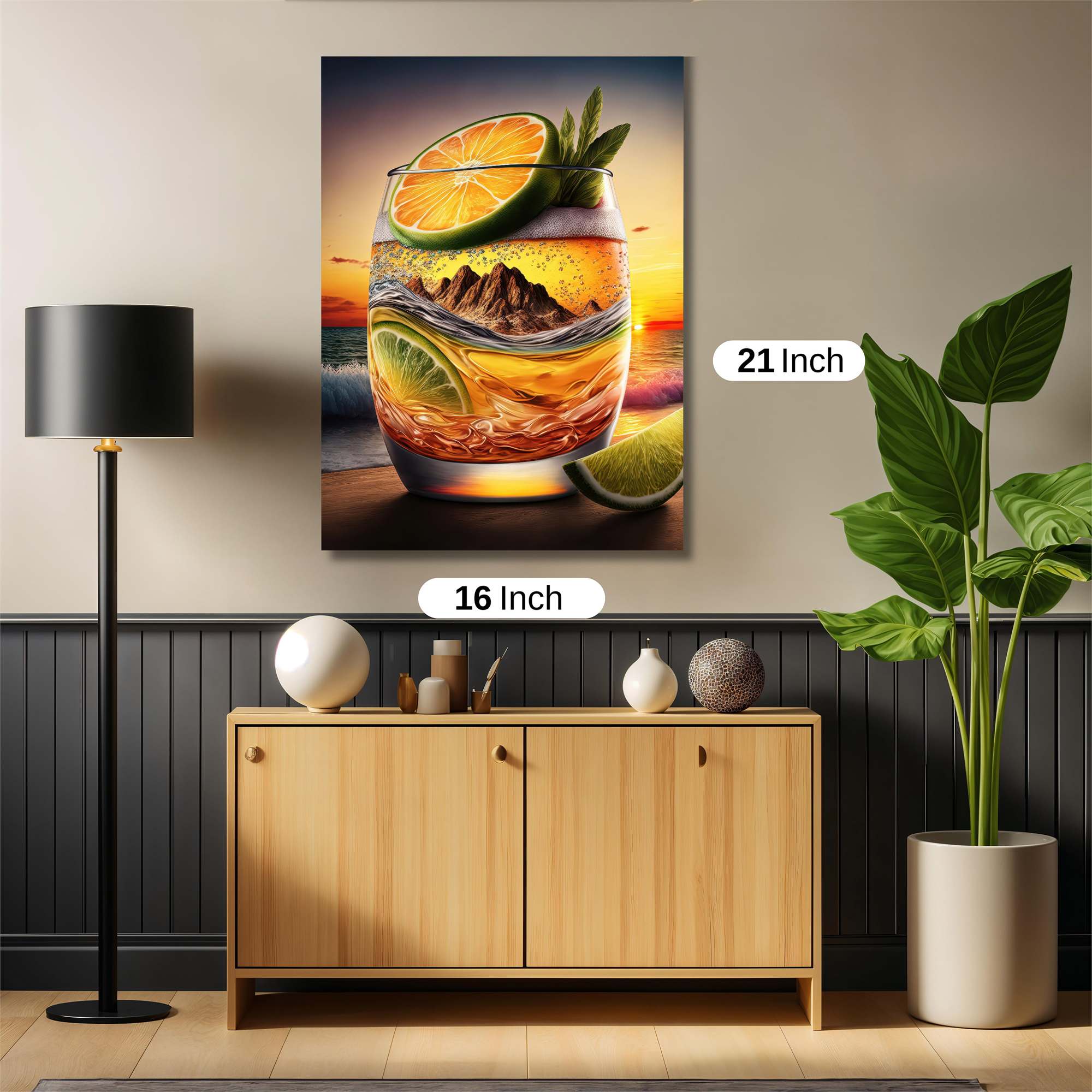 Sunset Serenity Safe Wall Magnetic / M
