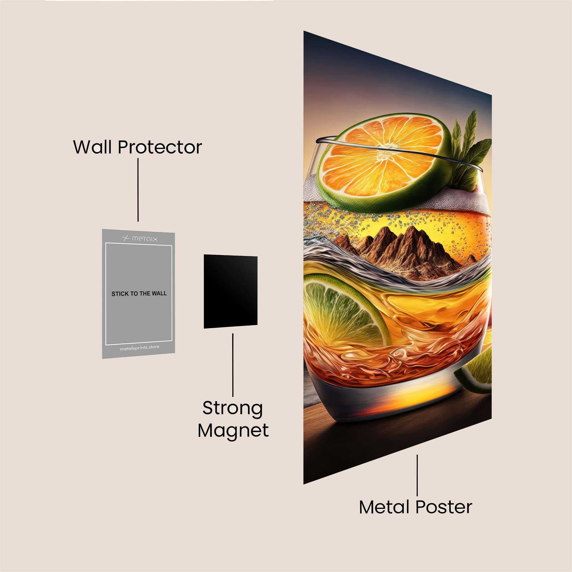 Sunset Serenity Safe Wall Magnetic / M