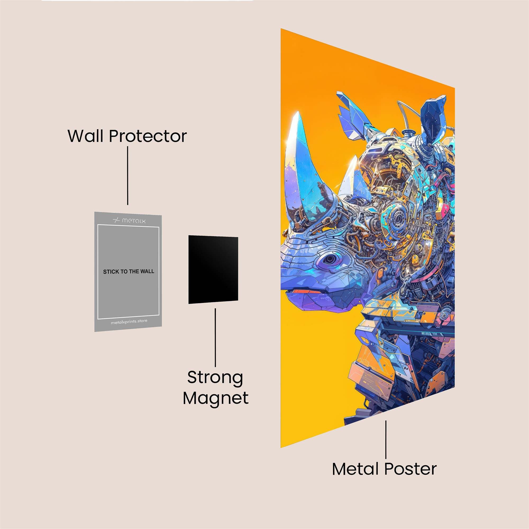 Robo-Rhino Safe Wall Magnetic / M
