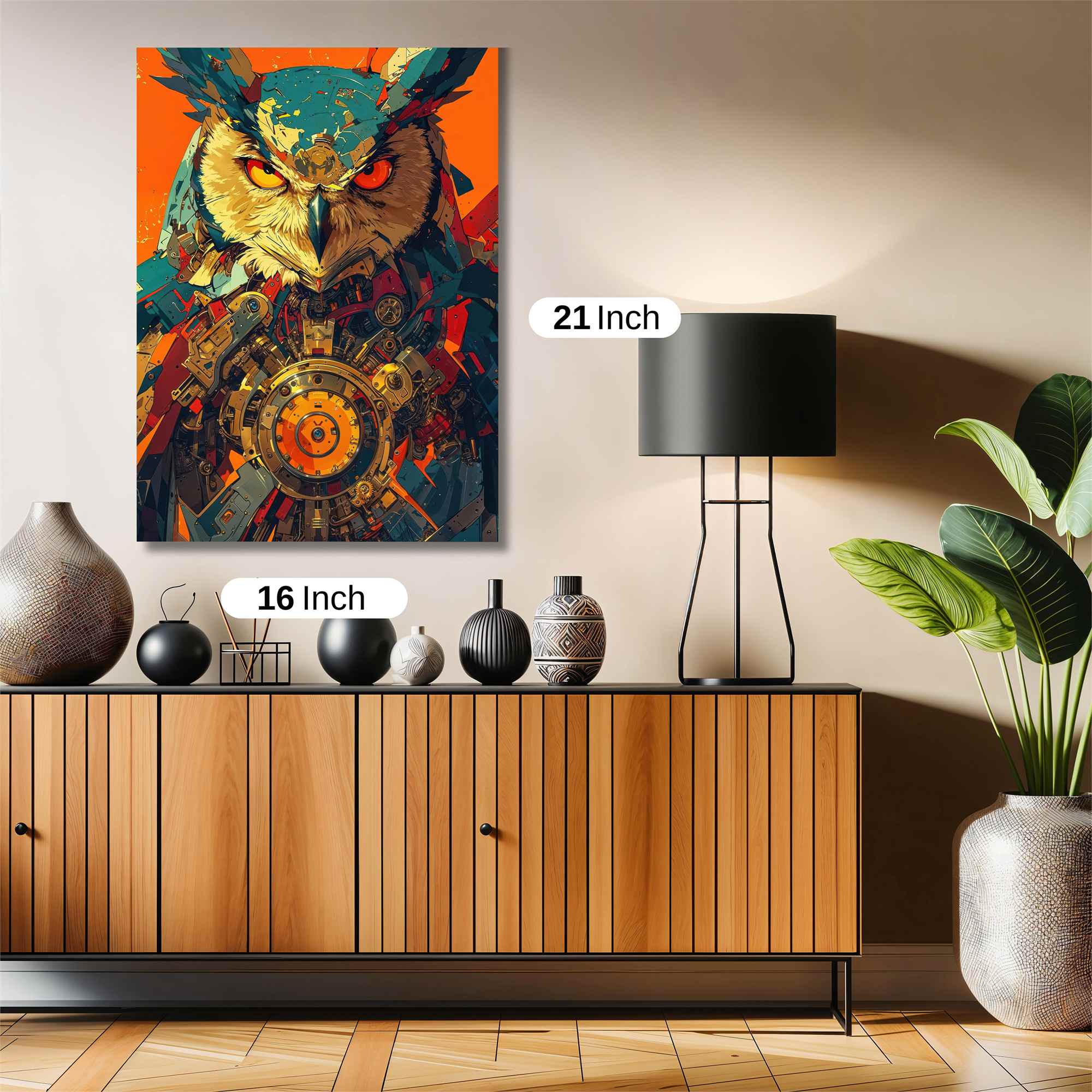 Owl Steampunk Safe Wall Magnetic / M