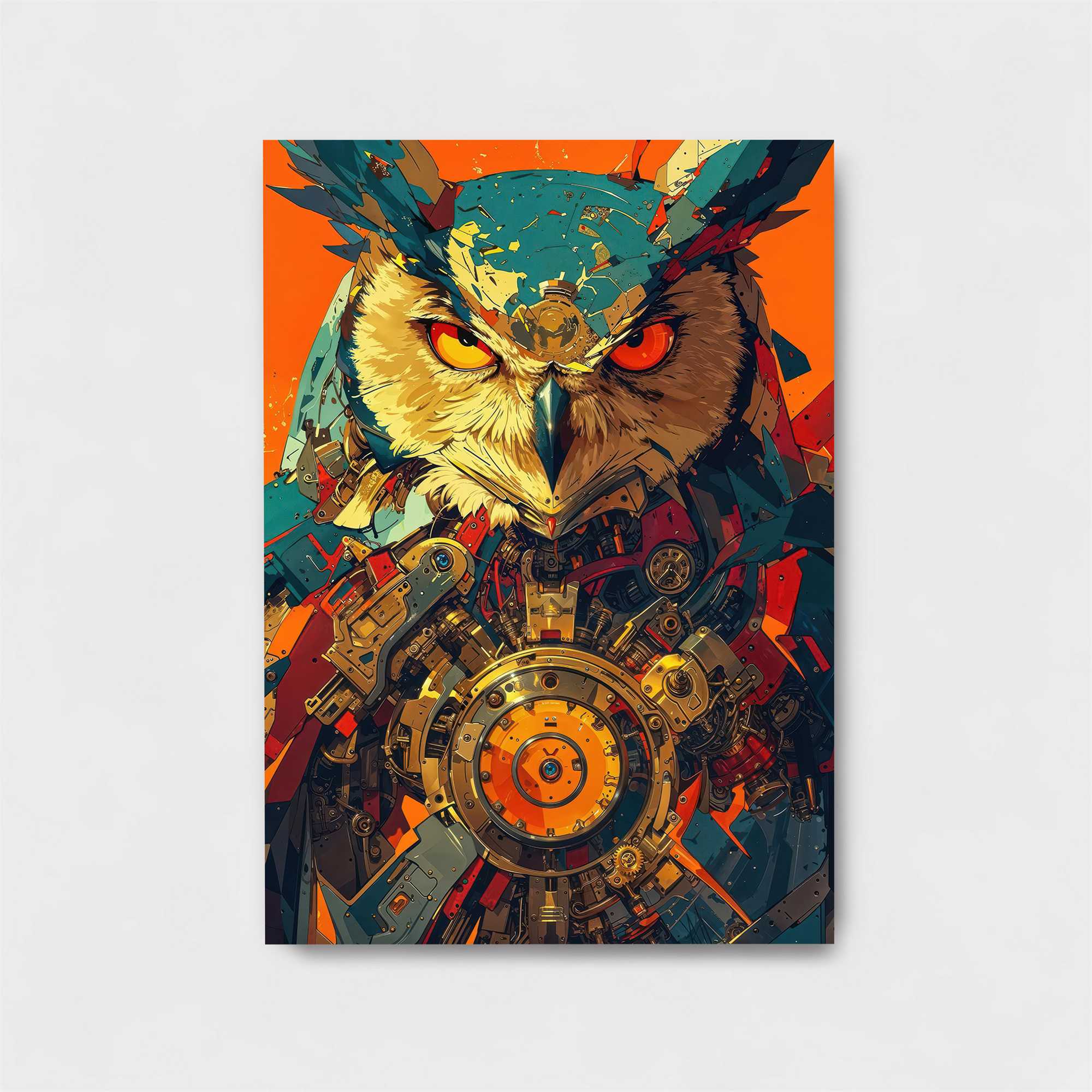 Owl Steampunk Safe Wall Magnetic / M