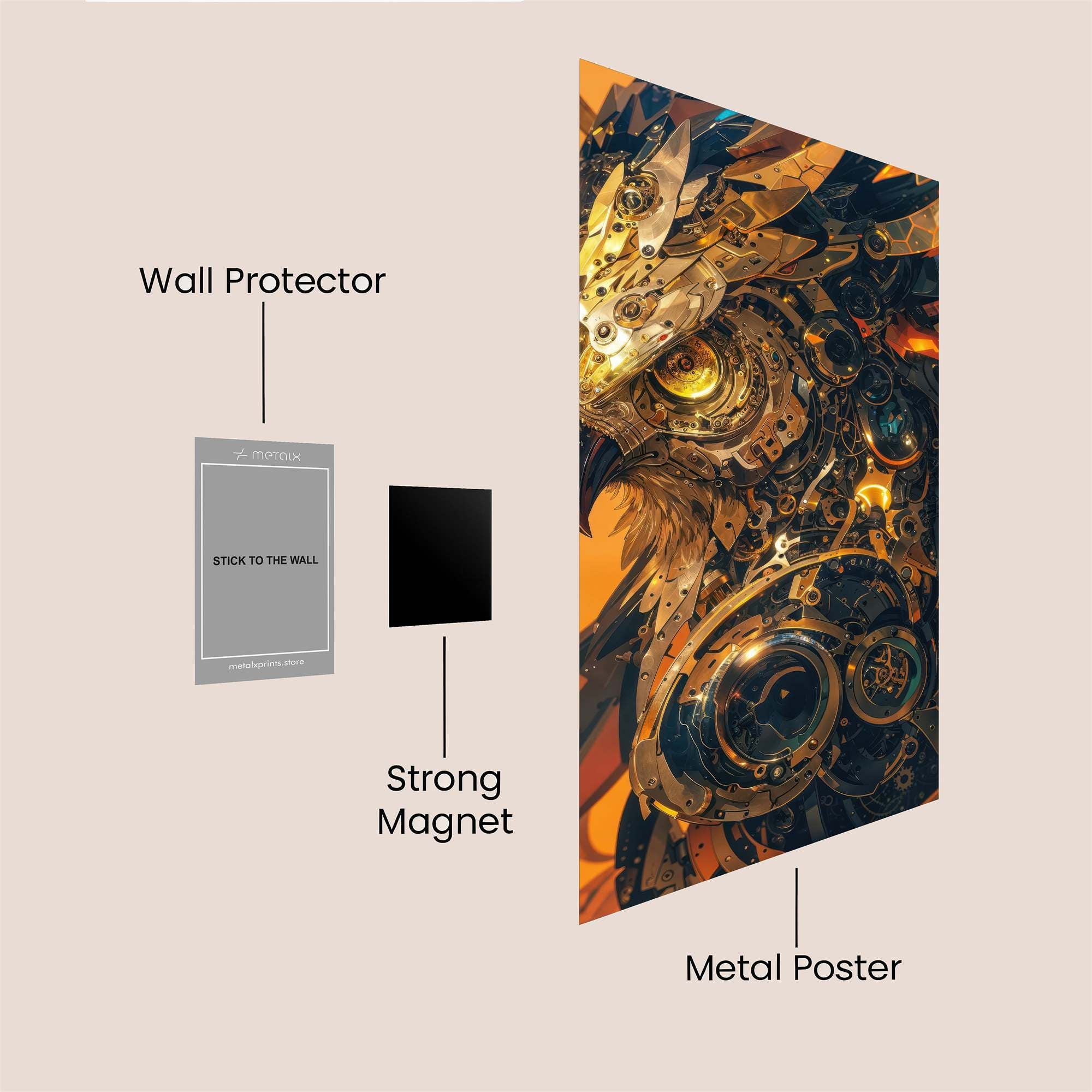 Mechanical Majesty Safe Wall Magnetic / M