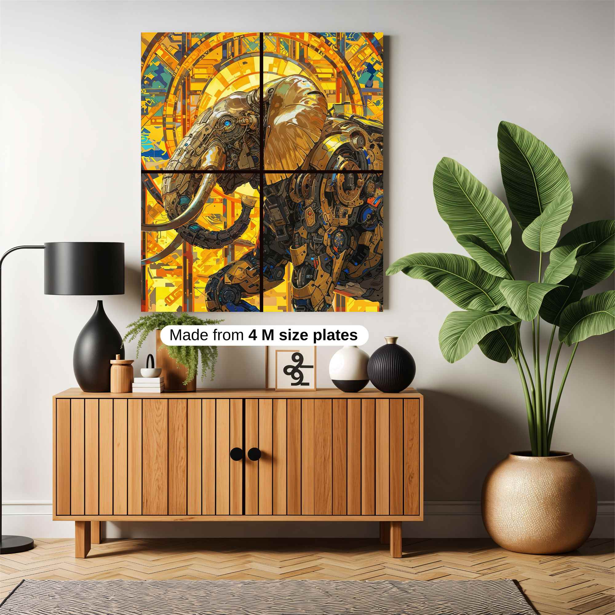 Elephant Steampunk Safe Wall Magnetic / M