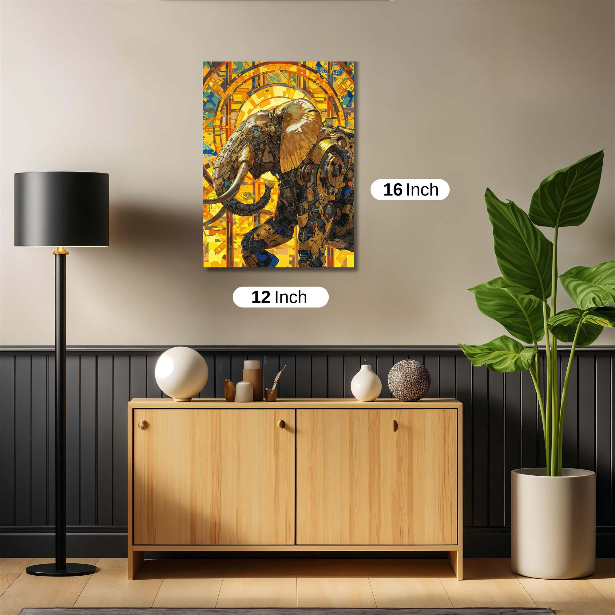 Elephant Steampunk Safe Wall Magnetic / M