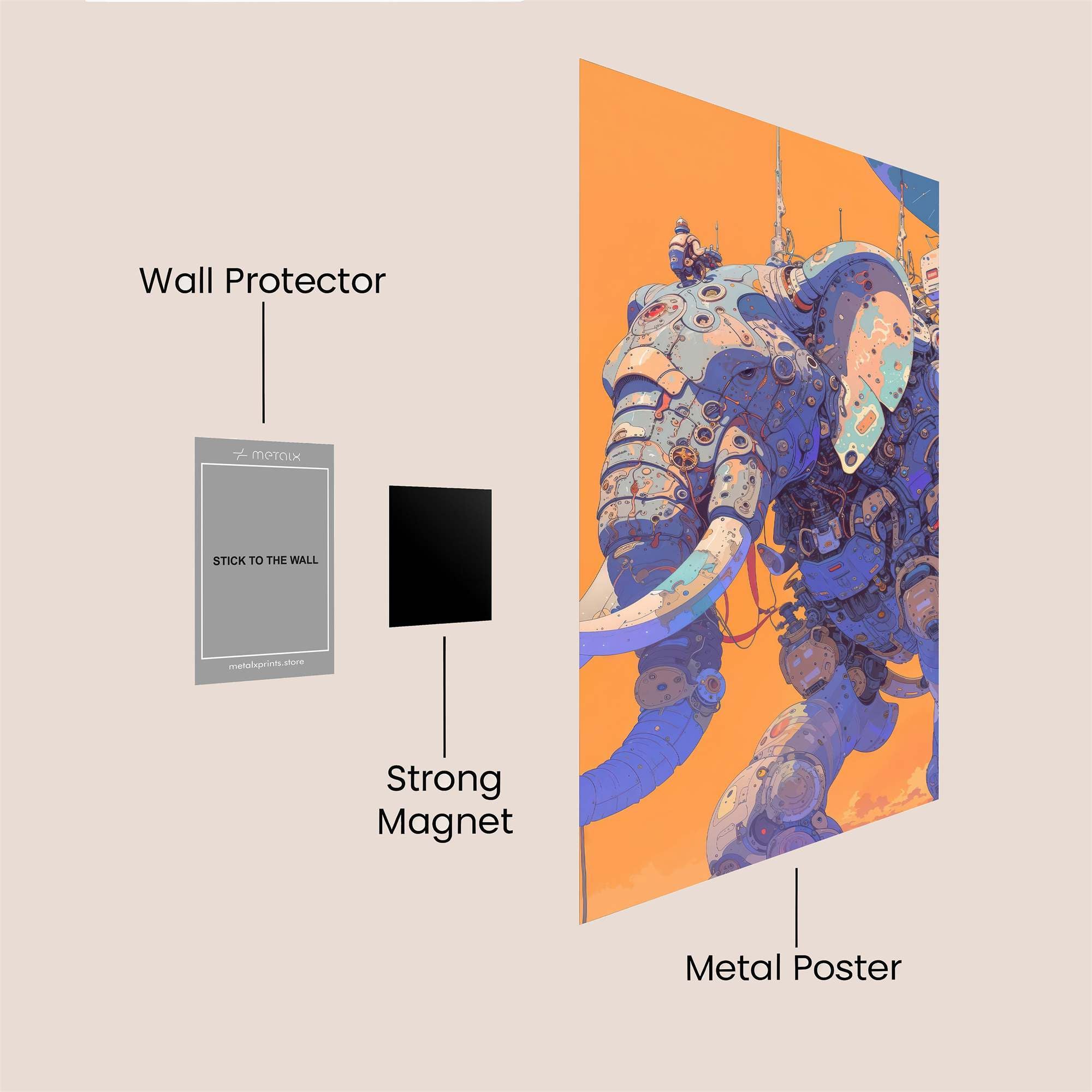 Mecha Majesty Safe Wall Magnetic / M