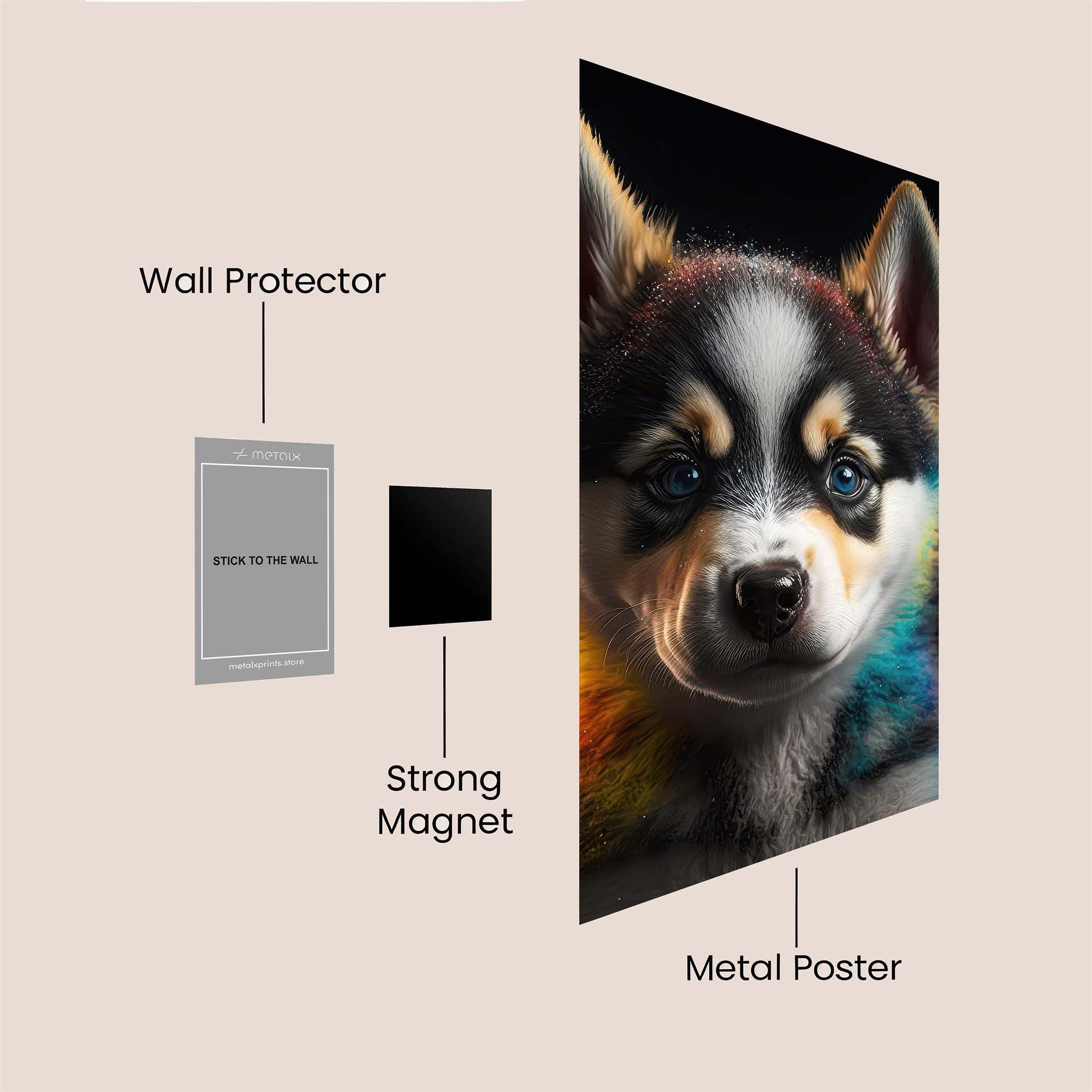 Husky Radiant Safe Wall Magnetic / M