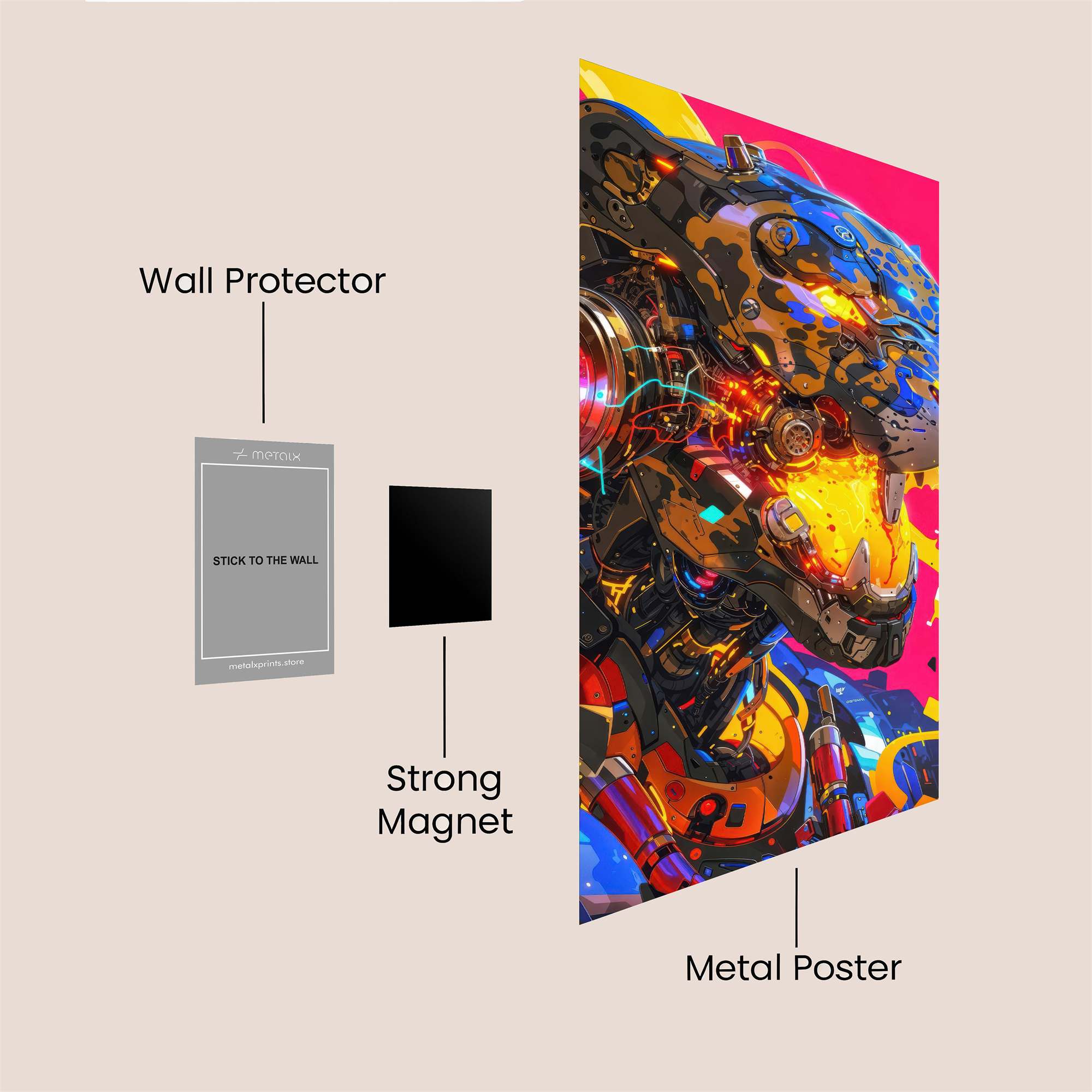 Cyber Roar Safe Wall Magnetic / M