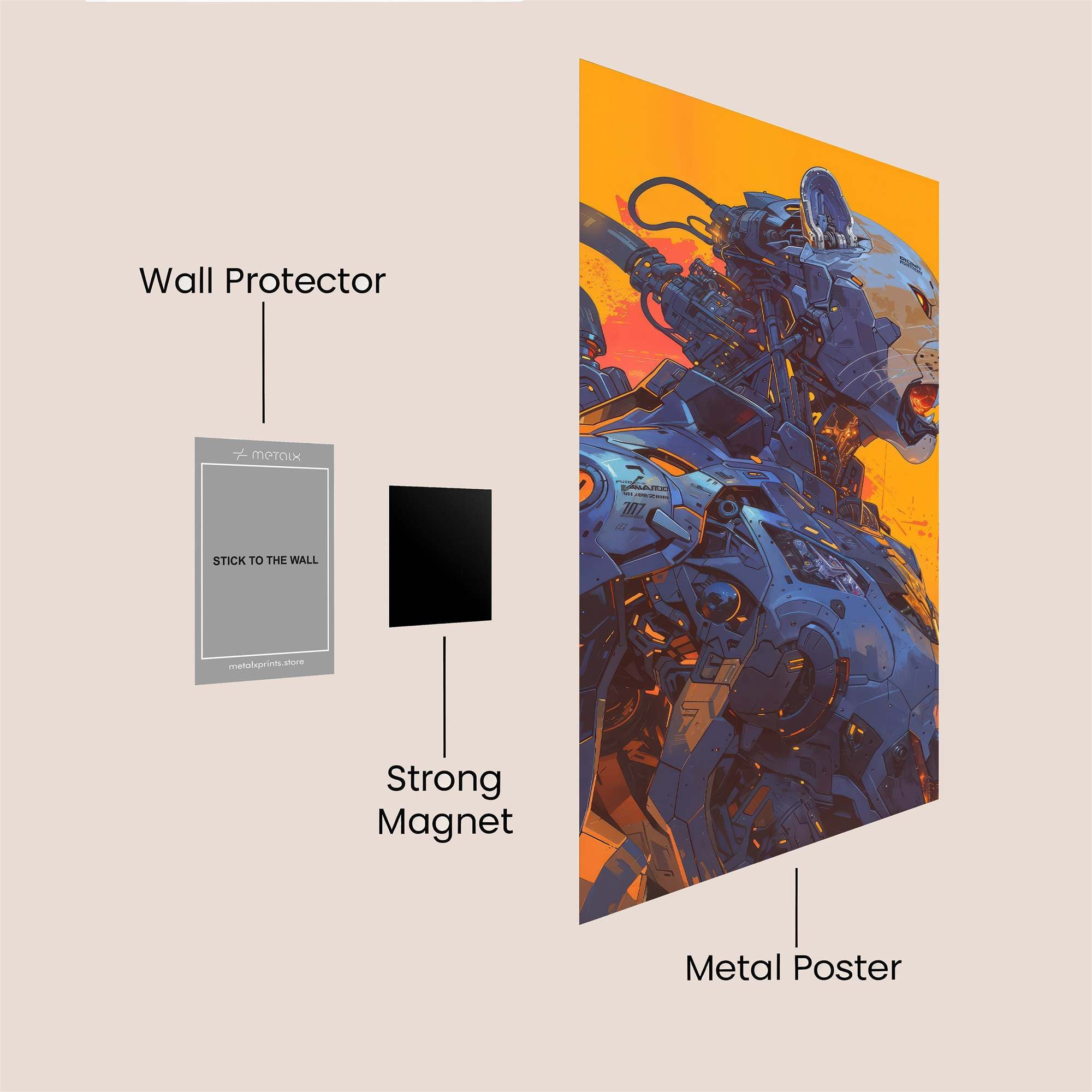 Cyber Feral Safe Wall Magnetic / M