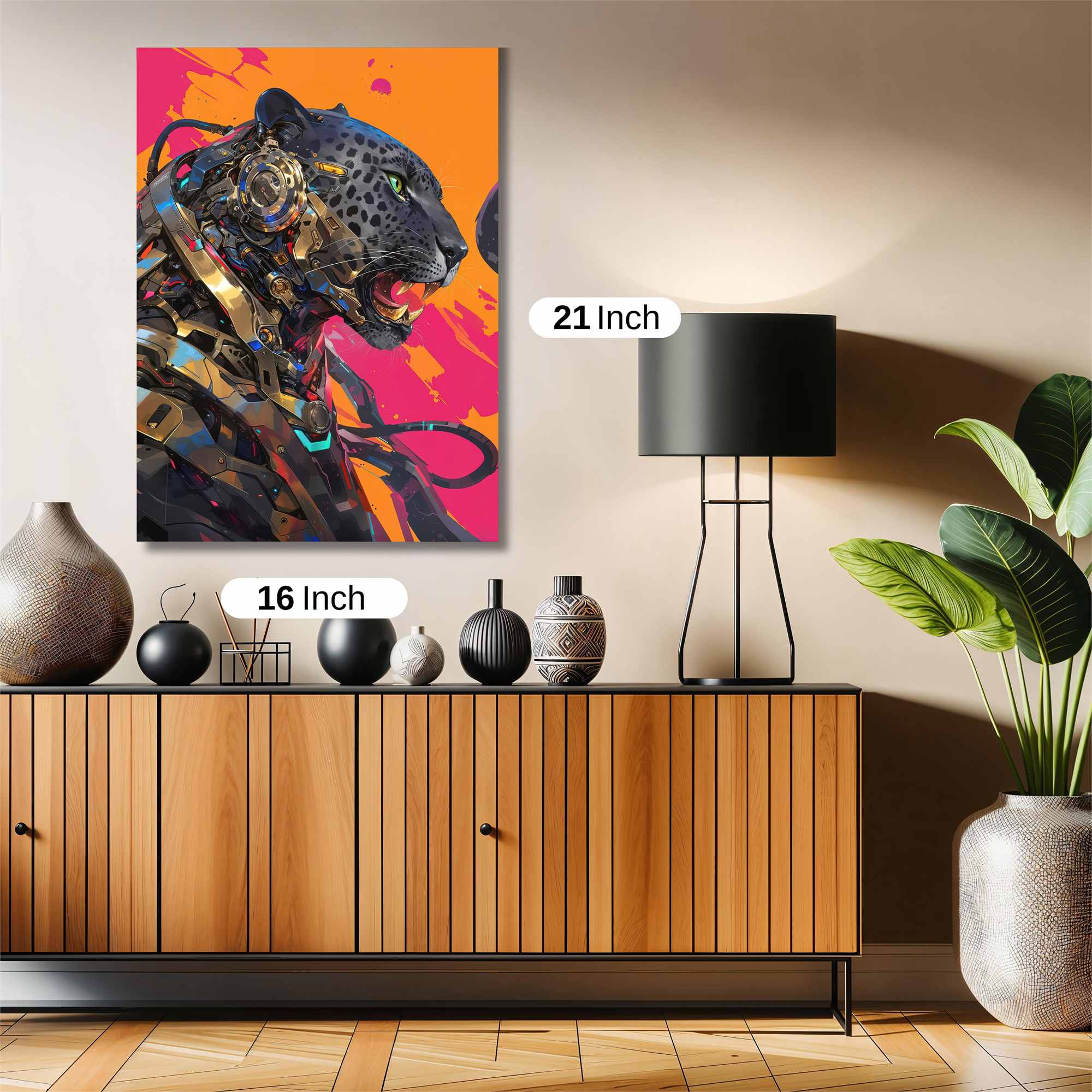 Cyber Leopard Safe Wall Magnetic / M