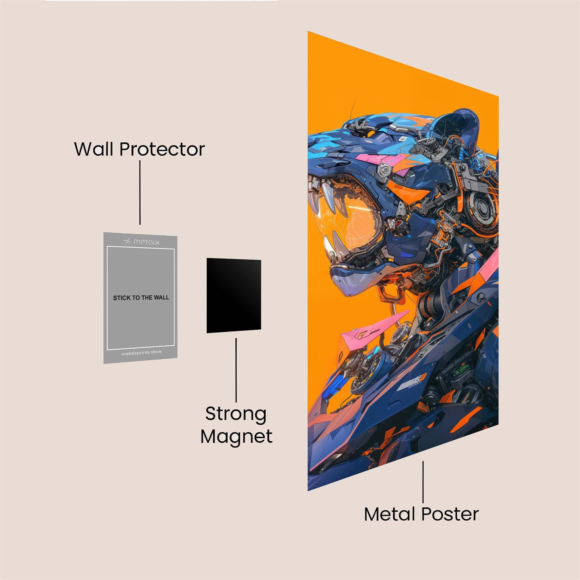 Cyber Fury Safe Wall Magnetic / M