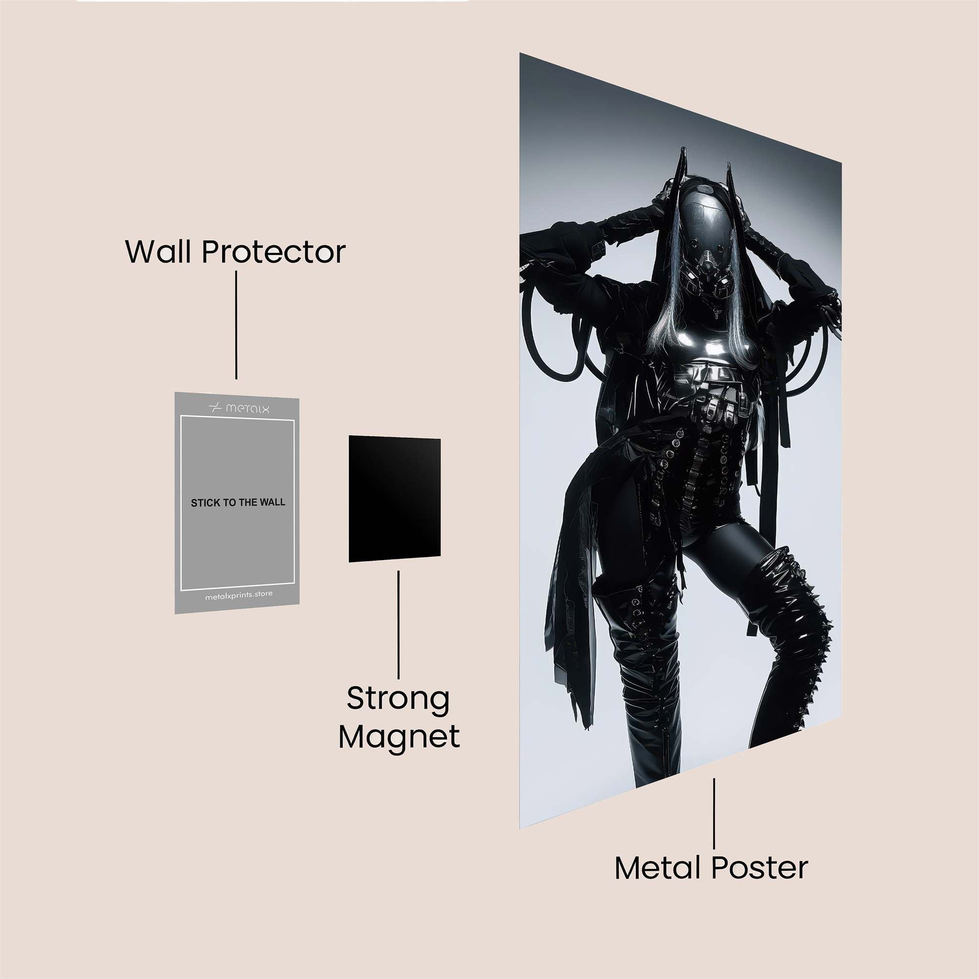 Alien Elegance Safe Wall Magnetic / M