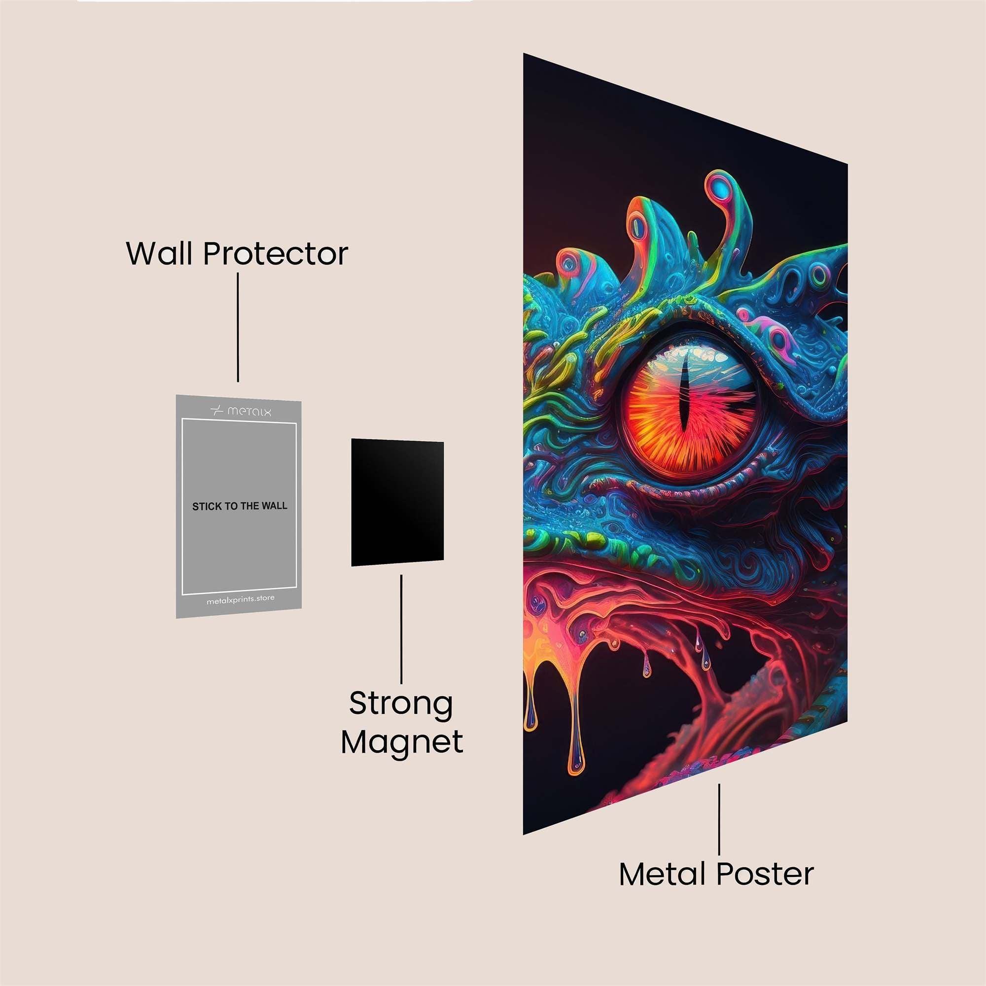Toxic Wonder Safe Wall Magnetic / M