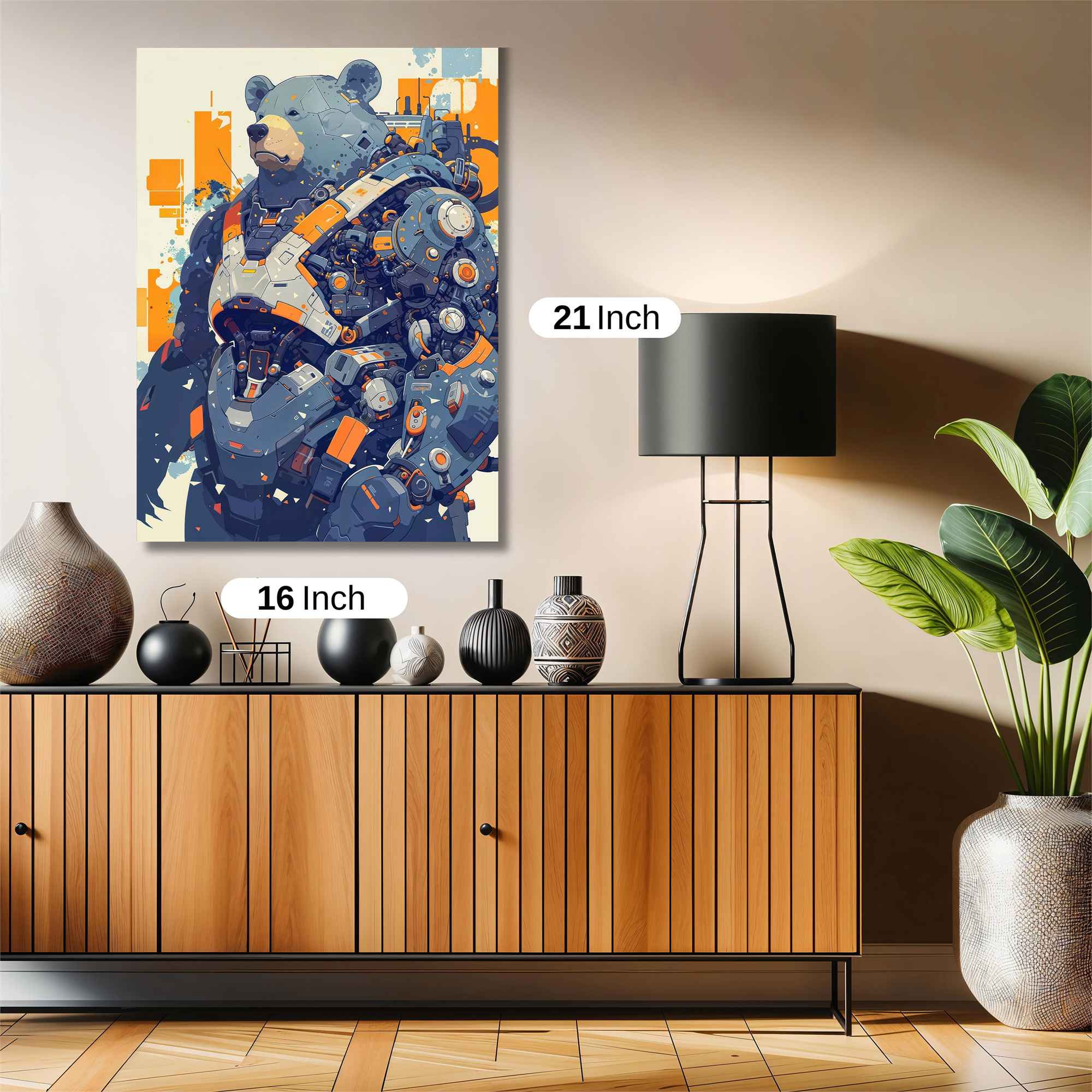 Bear Cyberpunk Safe Wall Magnetic / M