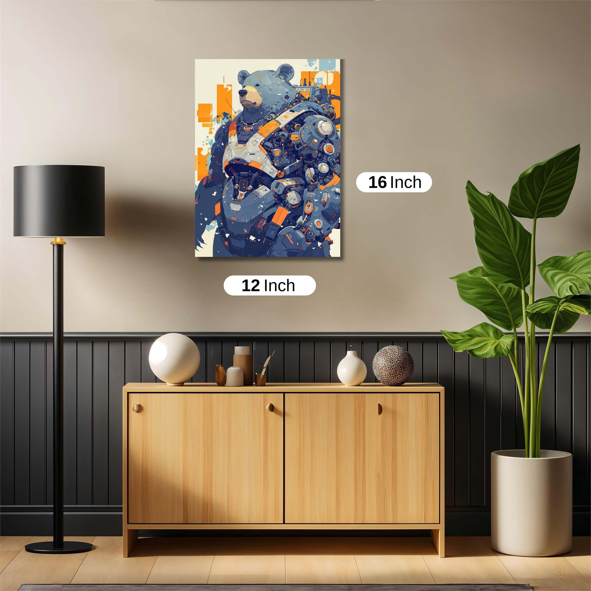 Bear Cyberpunk Safe Wall Magnetic / M