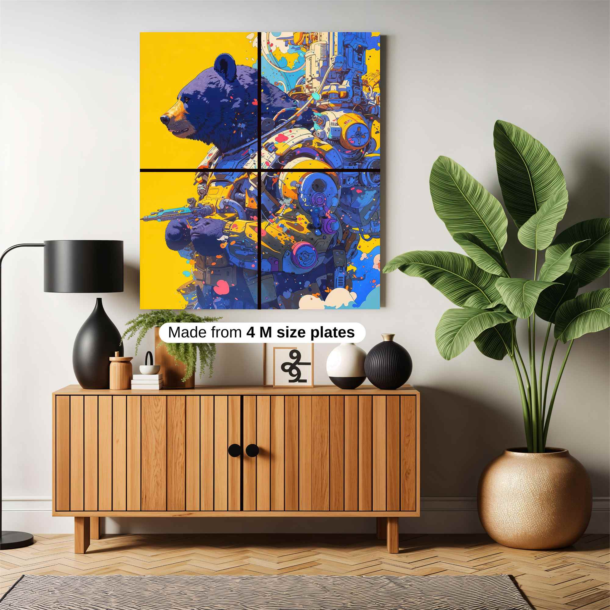 Bear Futurist Safe Wall Magnetic / M