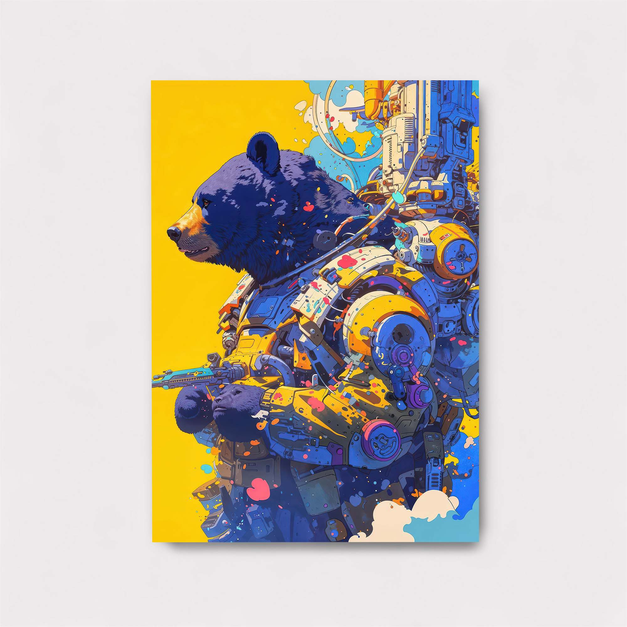 Bear Futurist Safe Wall Magnetic / M