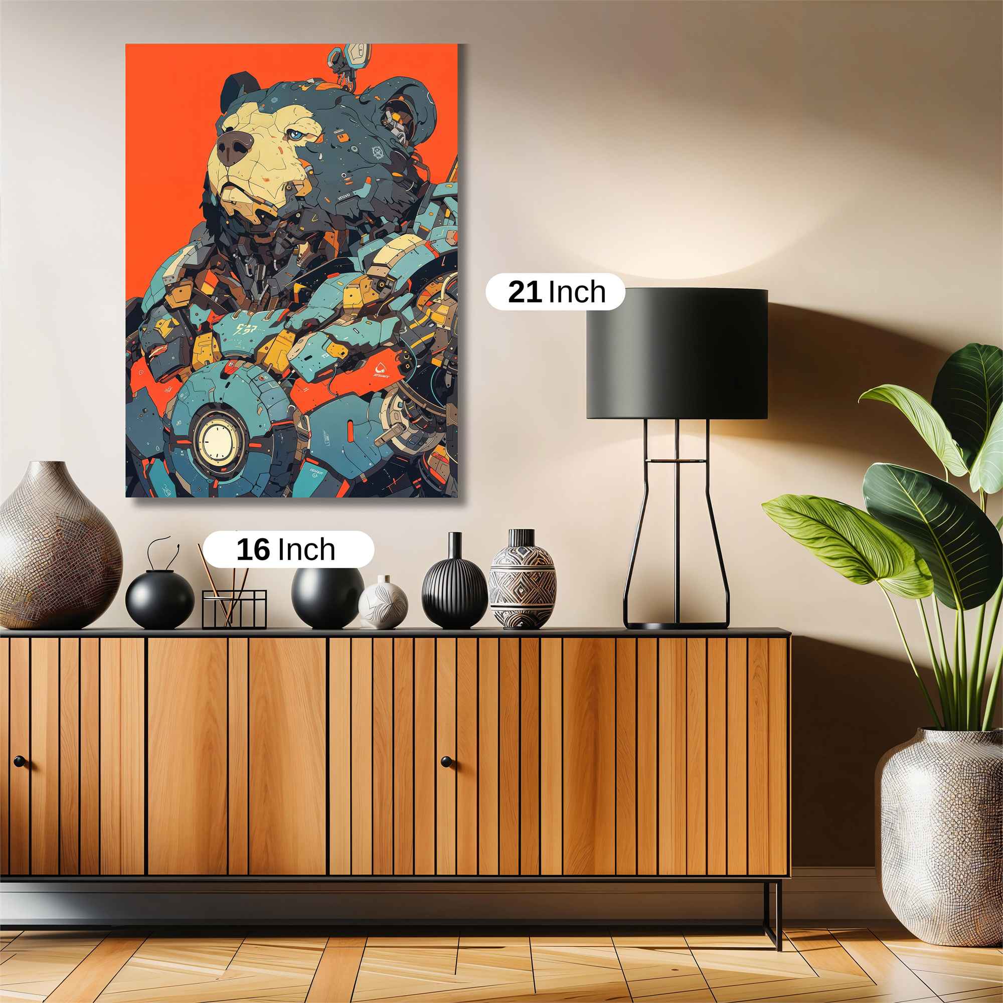 Bear Cyborg Safe Wall Magnetic / M