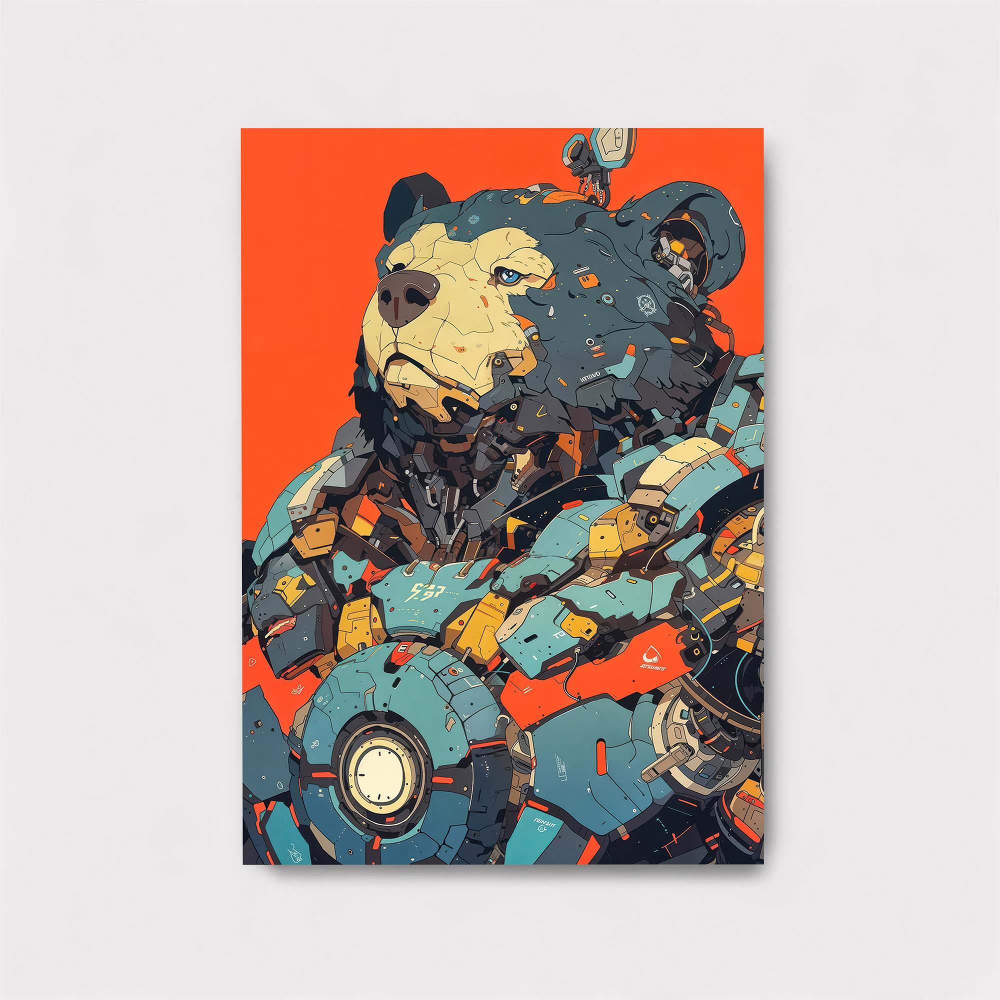 Bear Cyborg Safe Wall Magnetic / M
