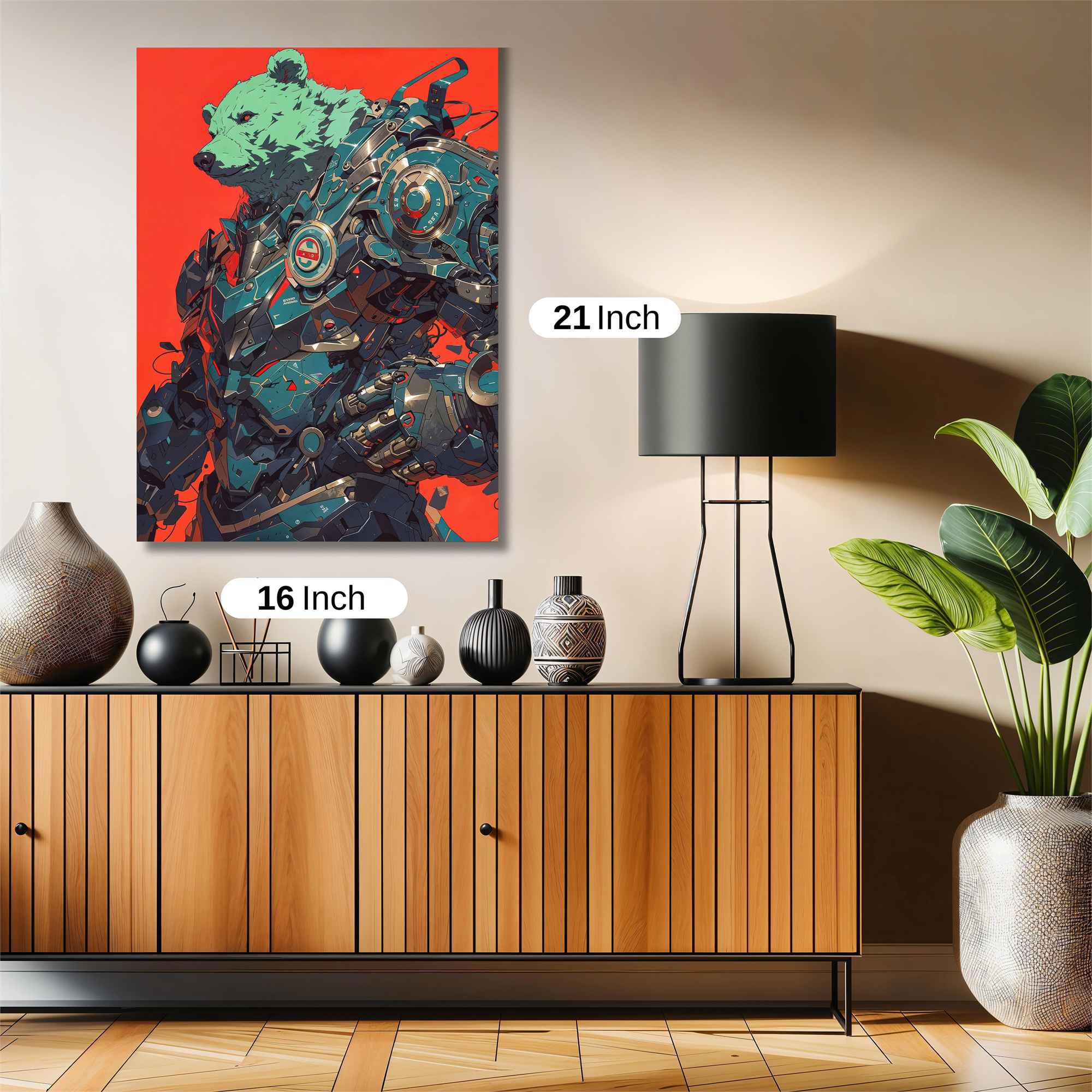 Bear Cyborg Safe Wall Magnetic / M