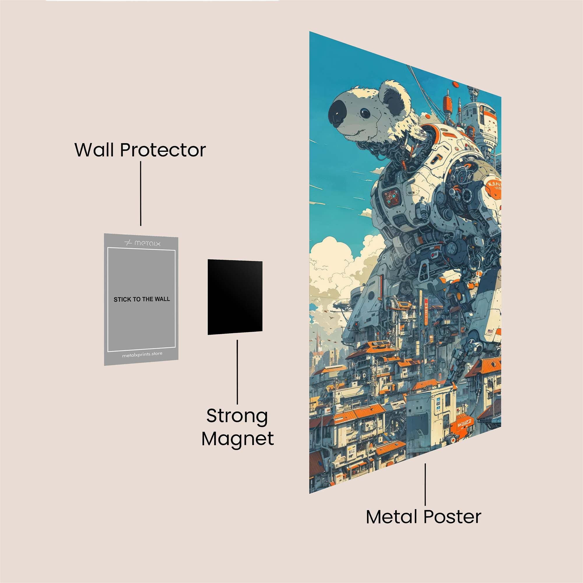 BearBot Serenity Safe Wall Magnetic / M