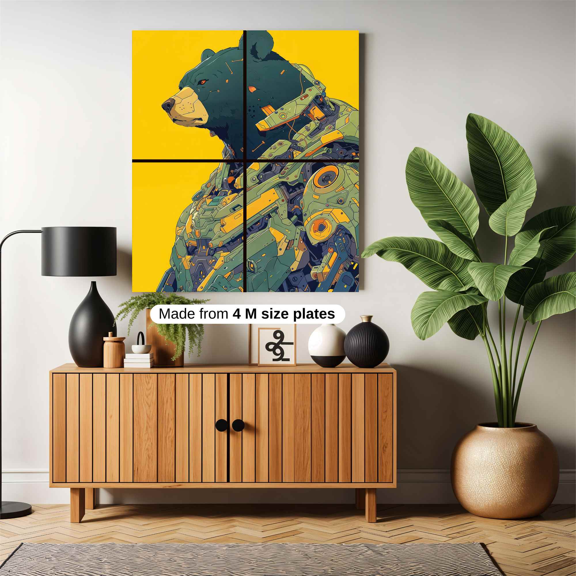 Bear Cyberpunk Safe Wall Magnetic / M