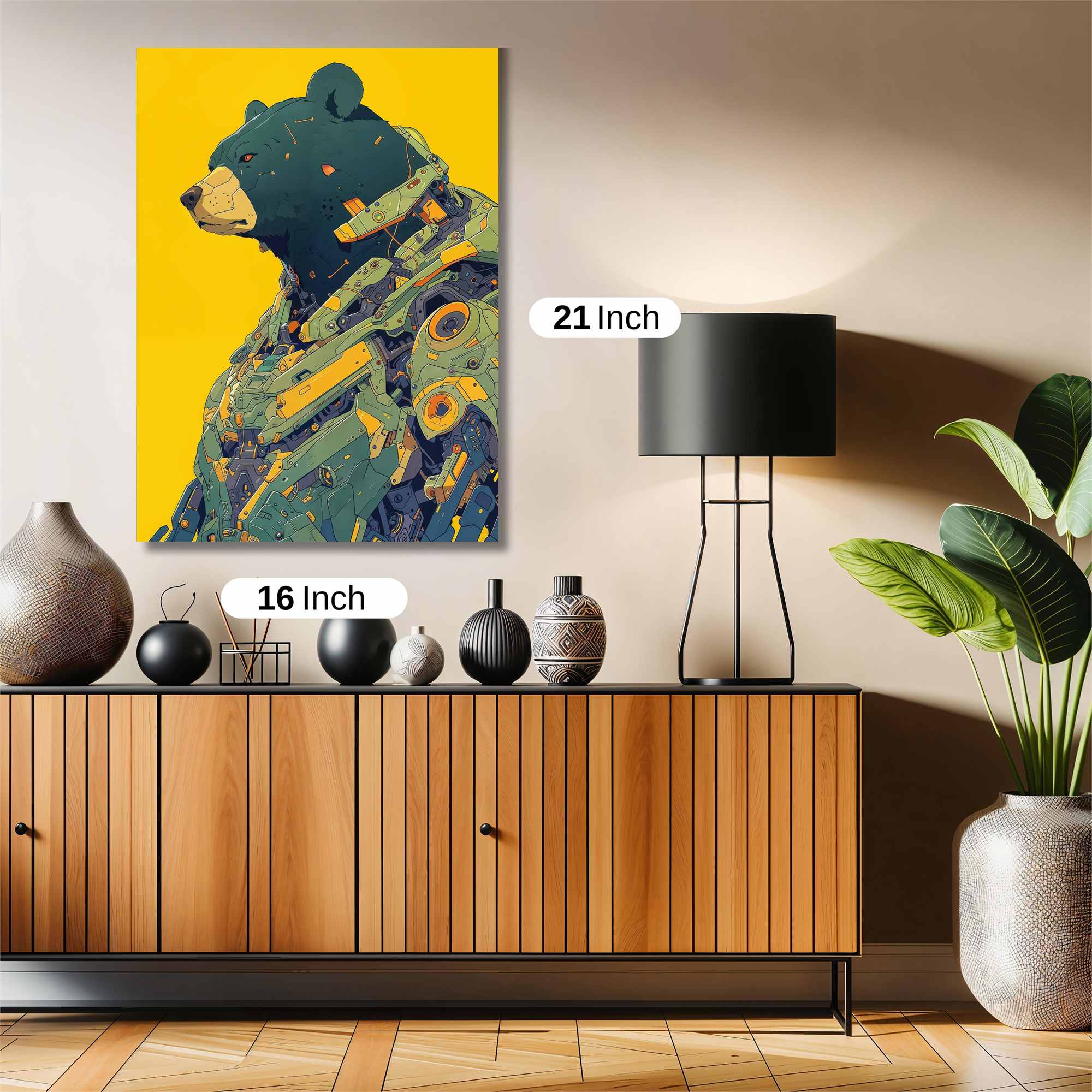 Bear Cyberpunk Safe Wall Magnetic / M