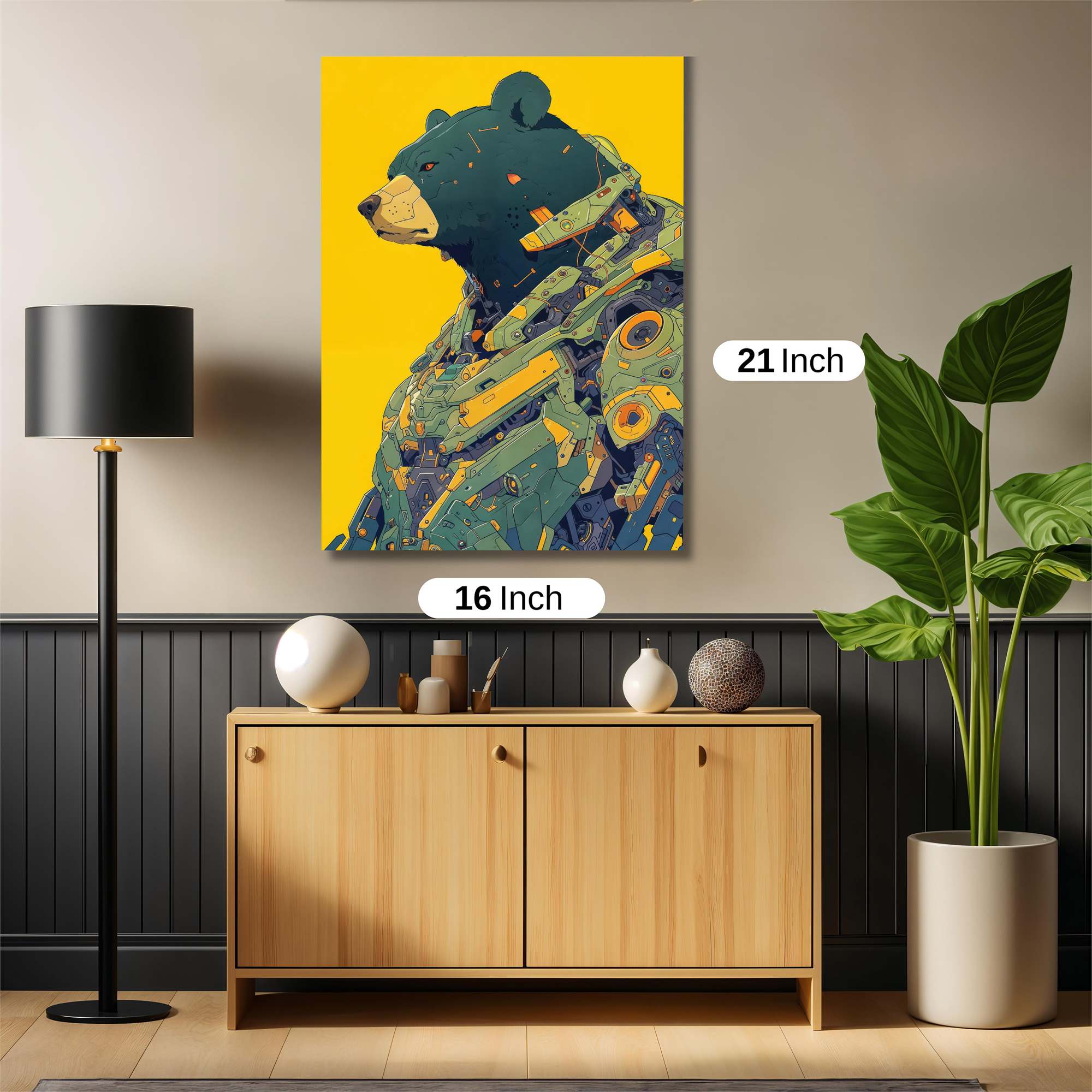 Bear Cyberpunk Safe Wall Magnetic / M