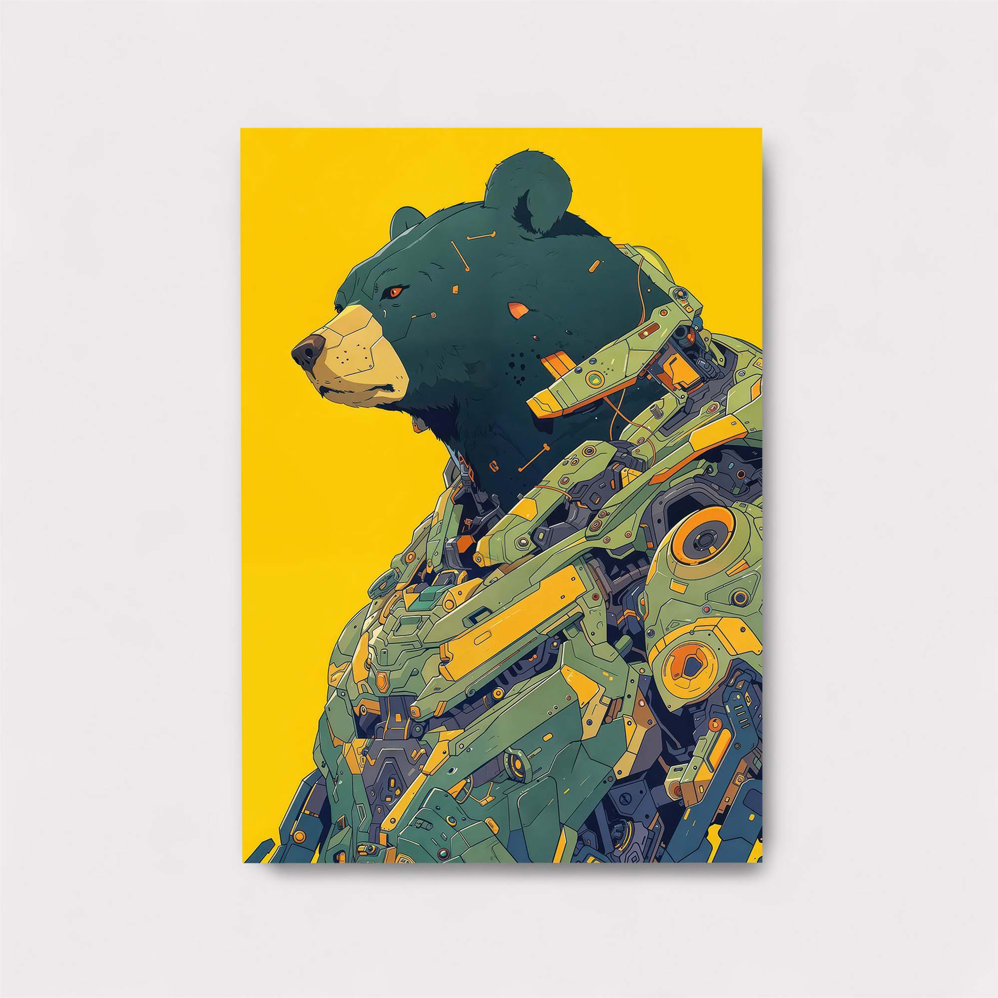 Bear Cyberpunk Safe Wall Magnetic / M